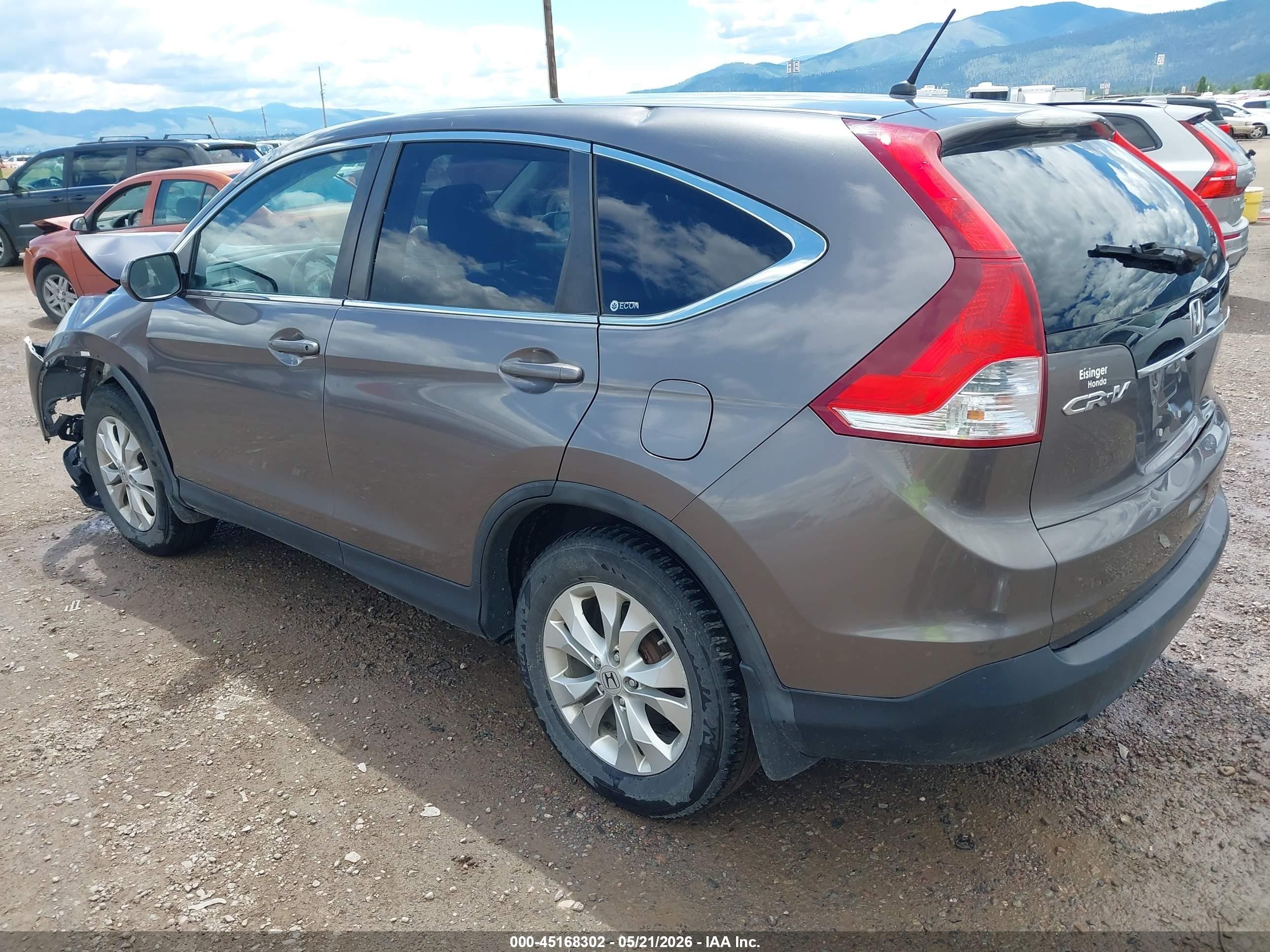 2012 Honda Cr-v Ex Brown vin: 5J6RM4H59CL001616