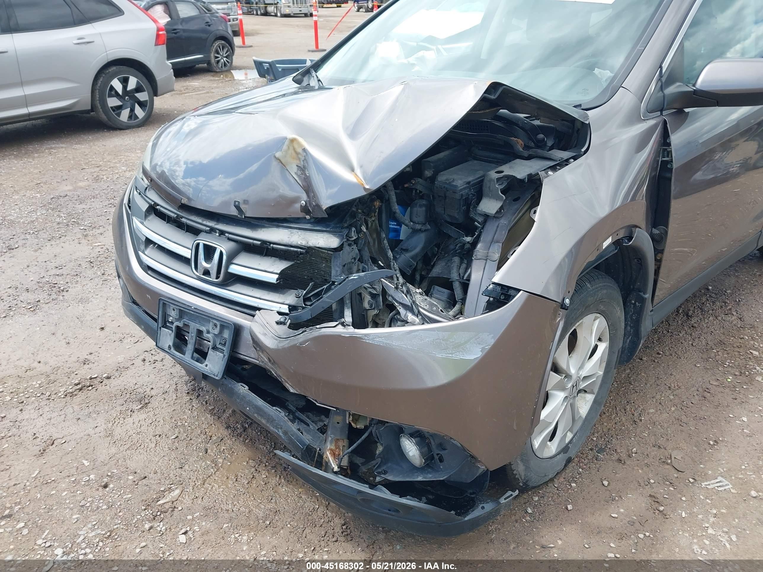 2012 Honda Cr-v Ex Brown vin: 5J6RM4H59CL001616