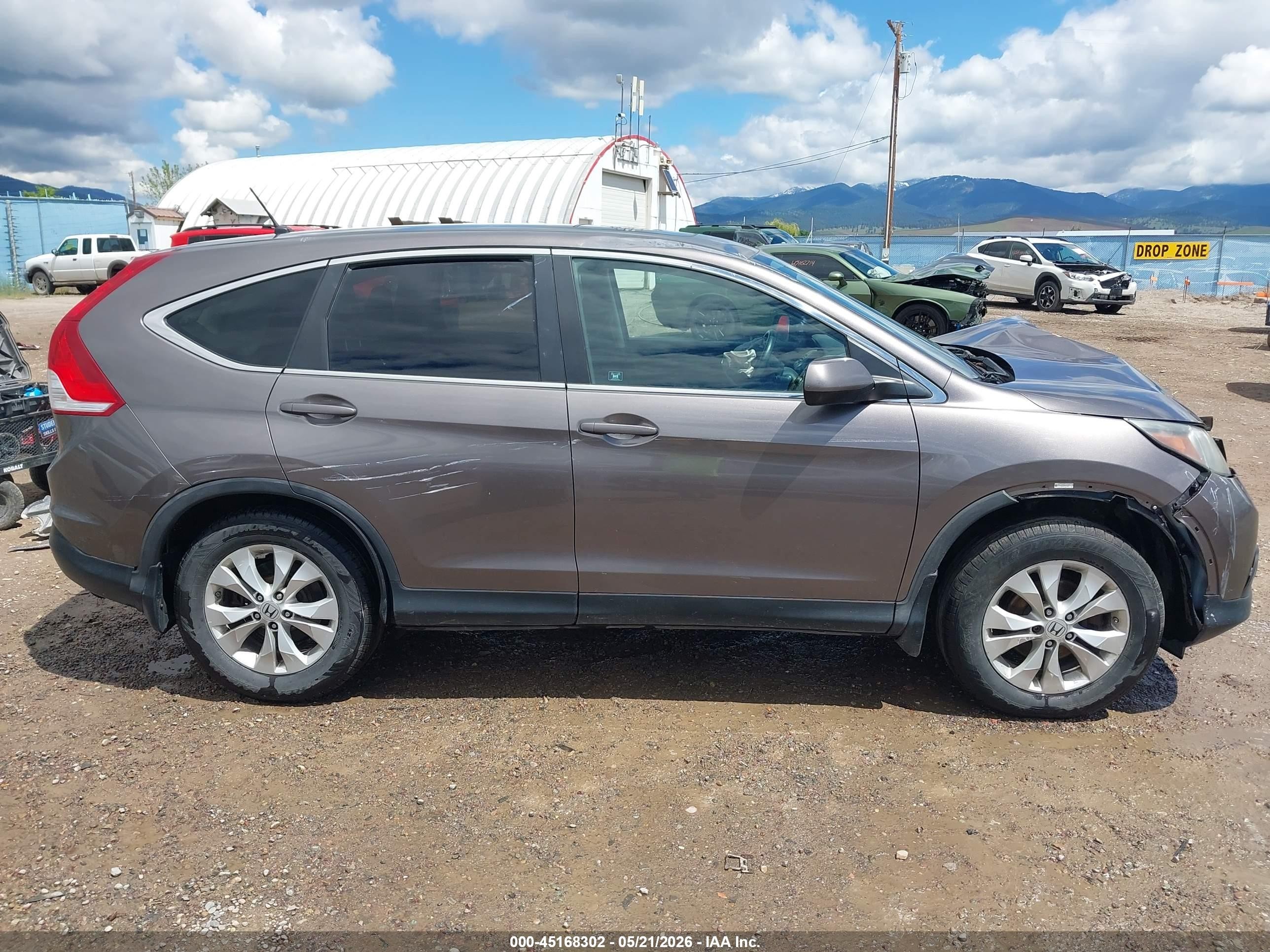 2012 Honda Cr-v Ex Brown vin: 5J6RM4H59CL001616