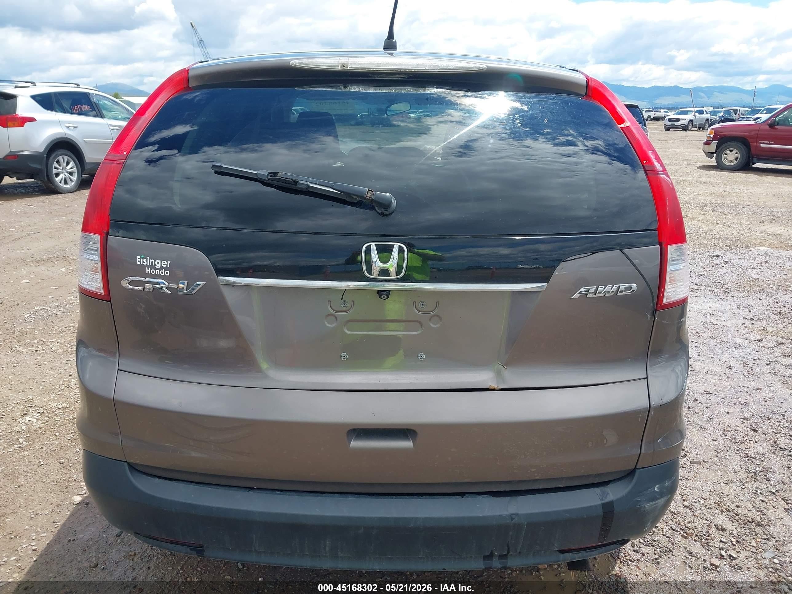 2012 Honda Cr-v Ex Brown vin: 5J6RM4H59CL001616