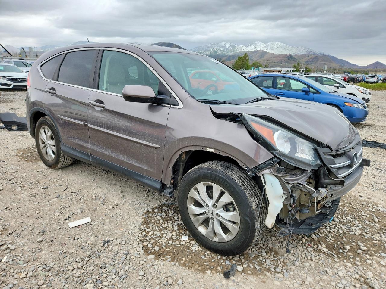 2012 Honda Cr-v Ex Brown vin: 5J6RM4H59CL004077