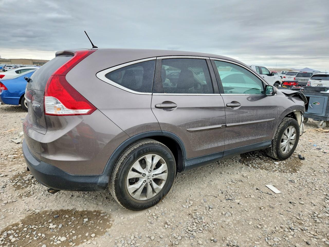 2012 Honda Cr-v Ex Brown vin: 5J6RM4H59CL004077