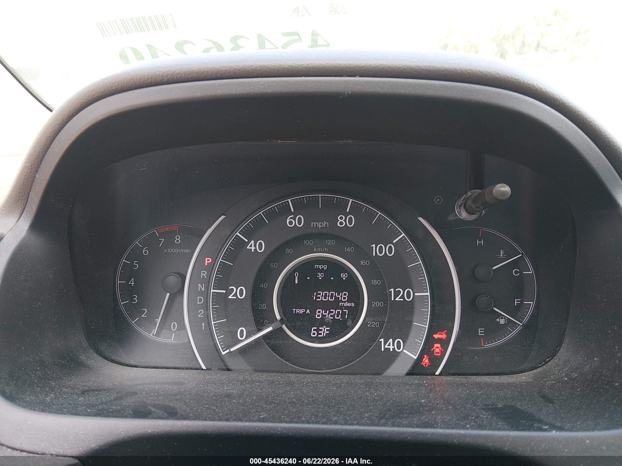2012 Honda Cr-v Ex White vin: 5J6RM4H59CL044465