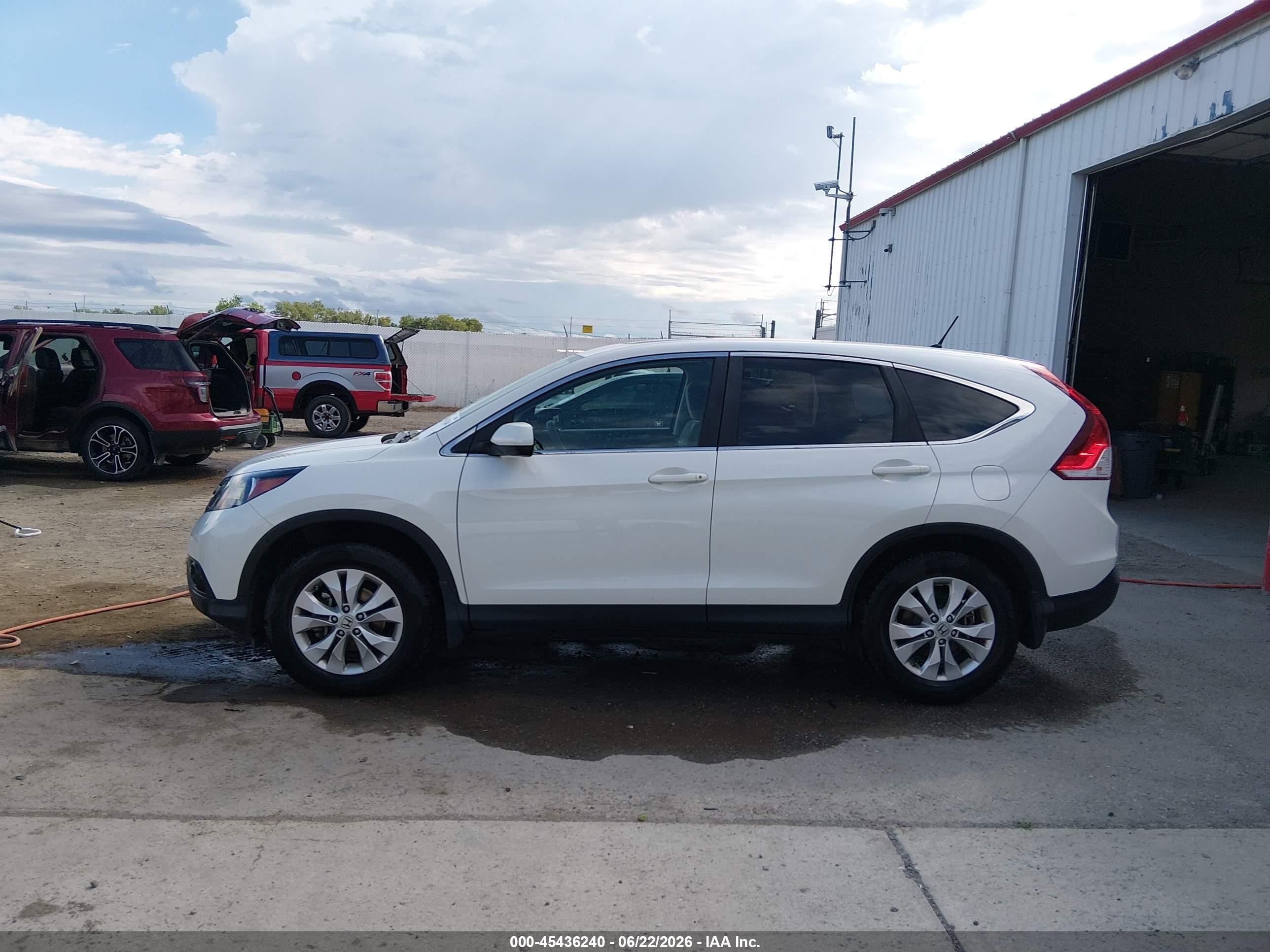 2012 Honda Cr-v Ex White vin: 5J6RM4H59CL044465