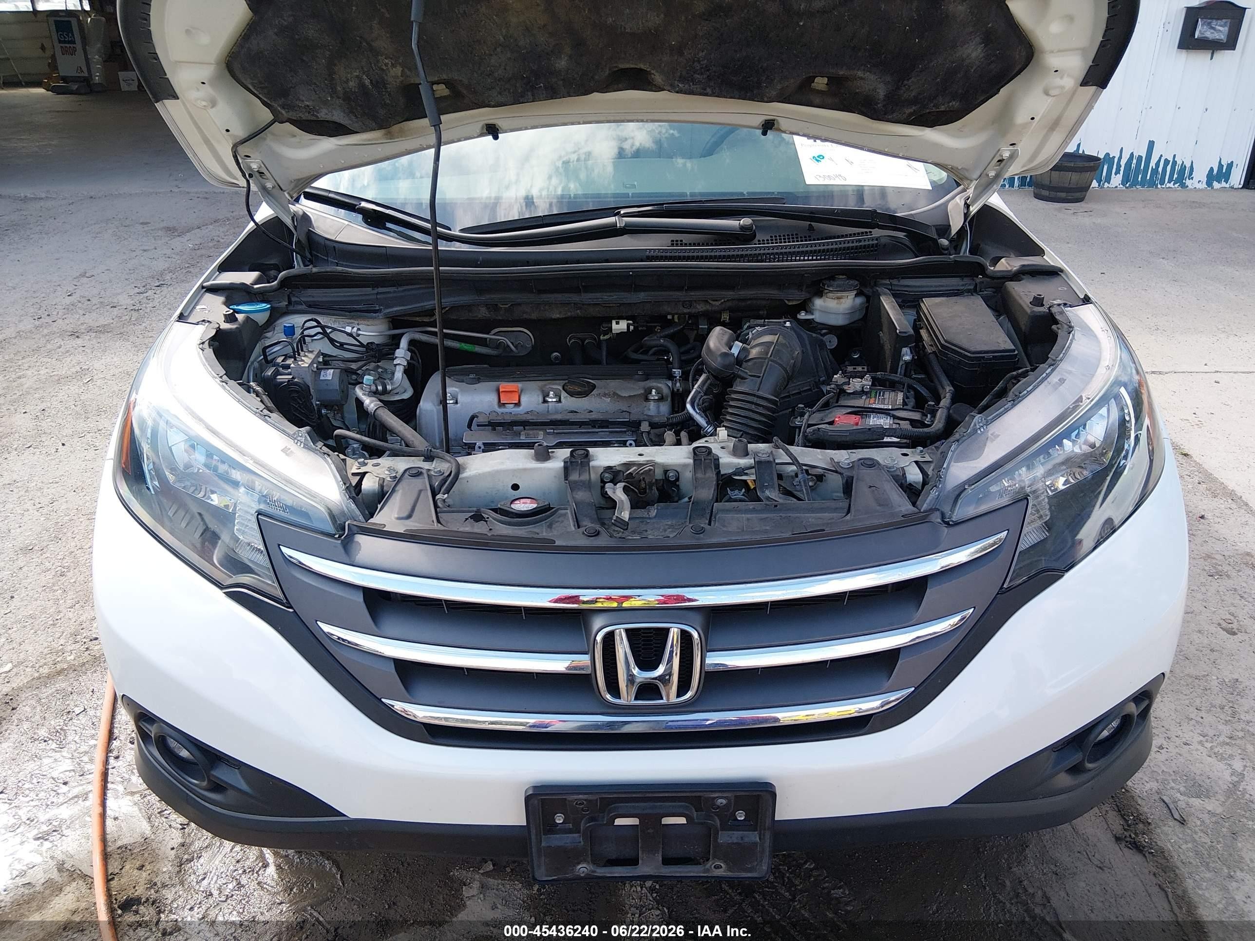 2012 Honda Cr-v Ex White vin: 5J6RM4H59CL044465