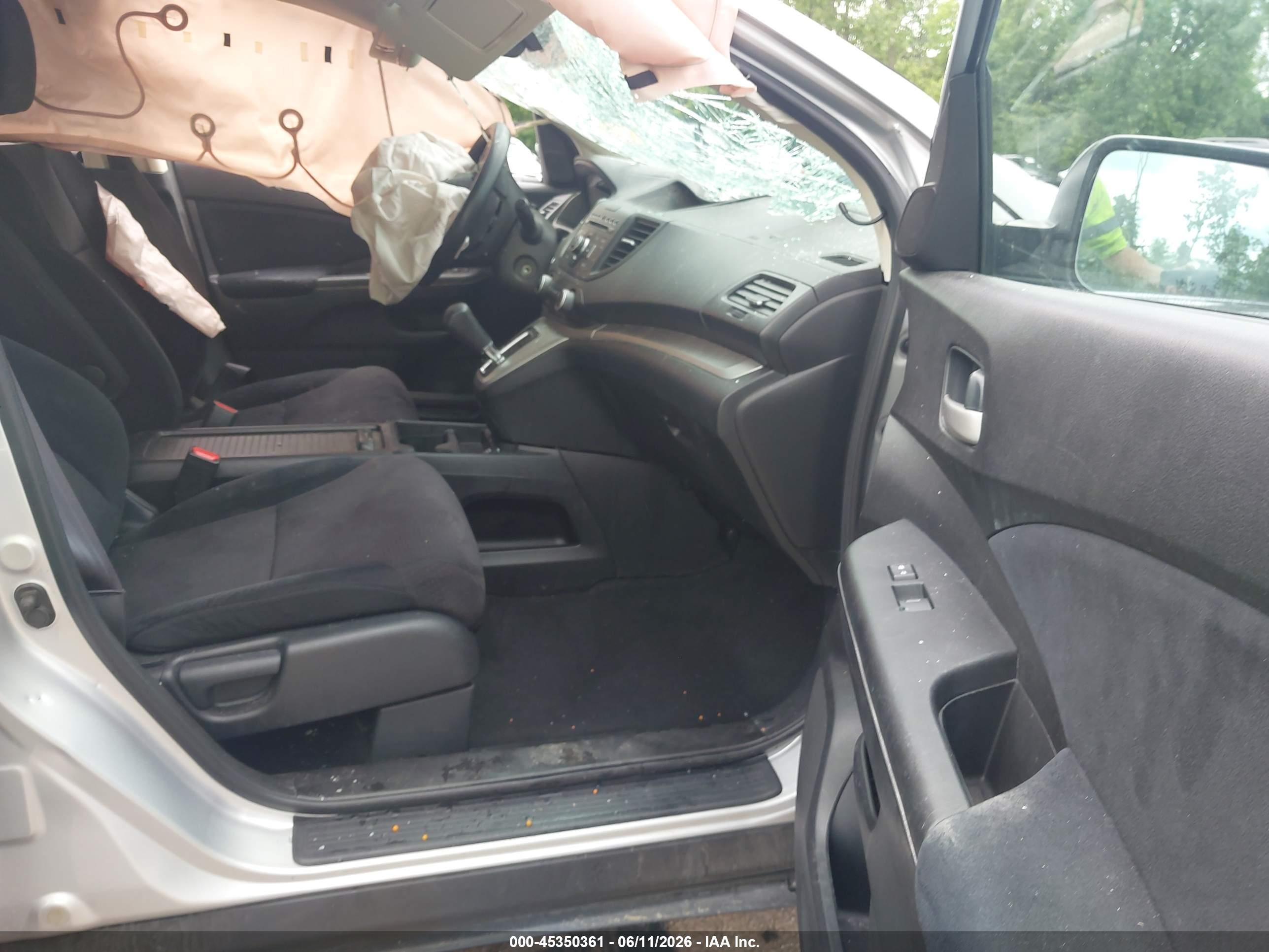 2013 Honda Cr-v Ex Серебряный vin: 5J6RM4H59DL003707