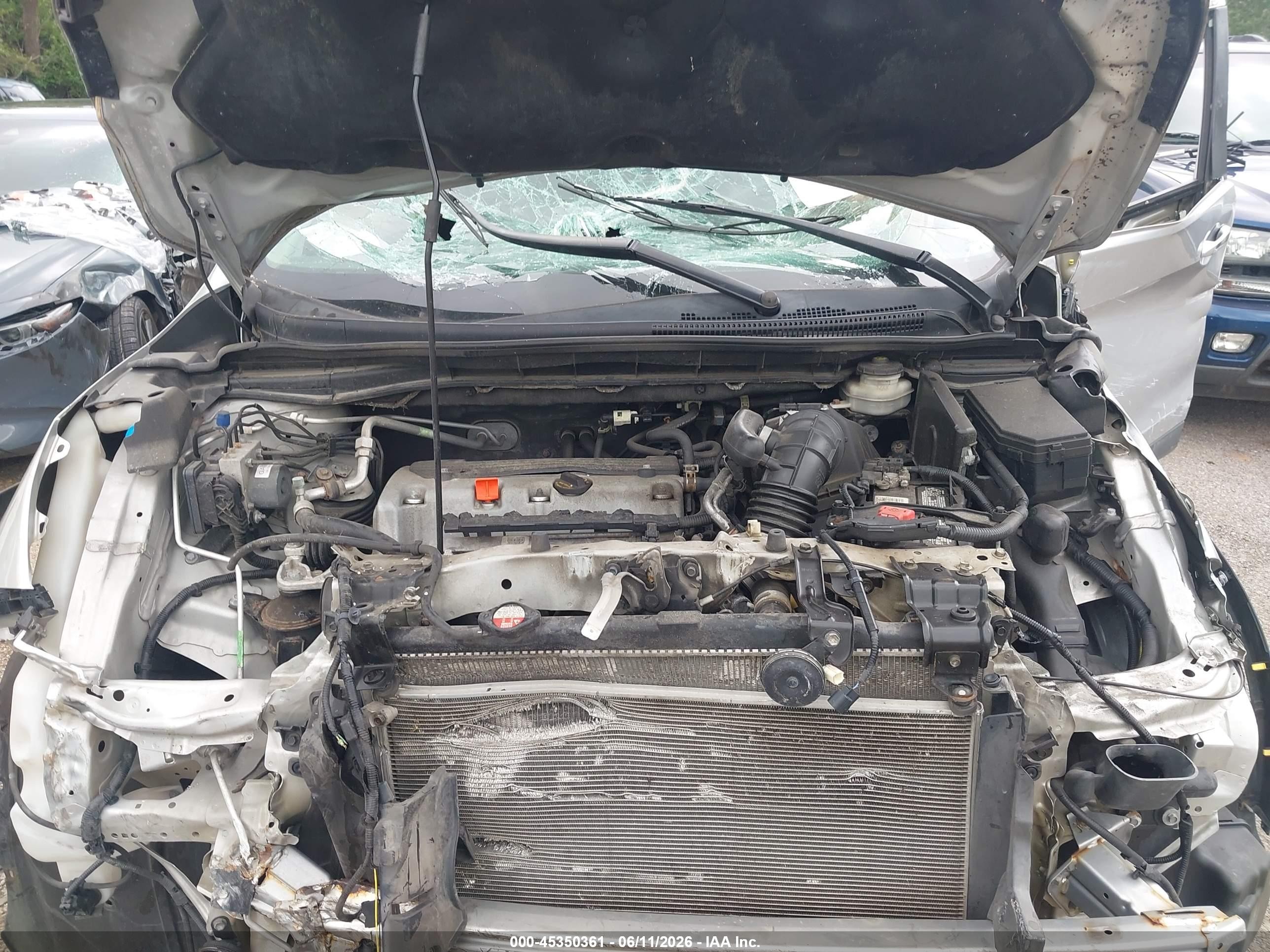 2013 Honda Cr-v Ex Серебряный vin: 5J6RM4H59DL003707