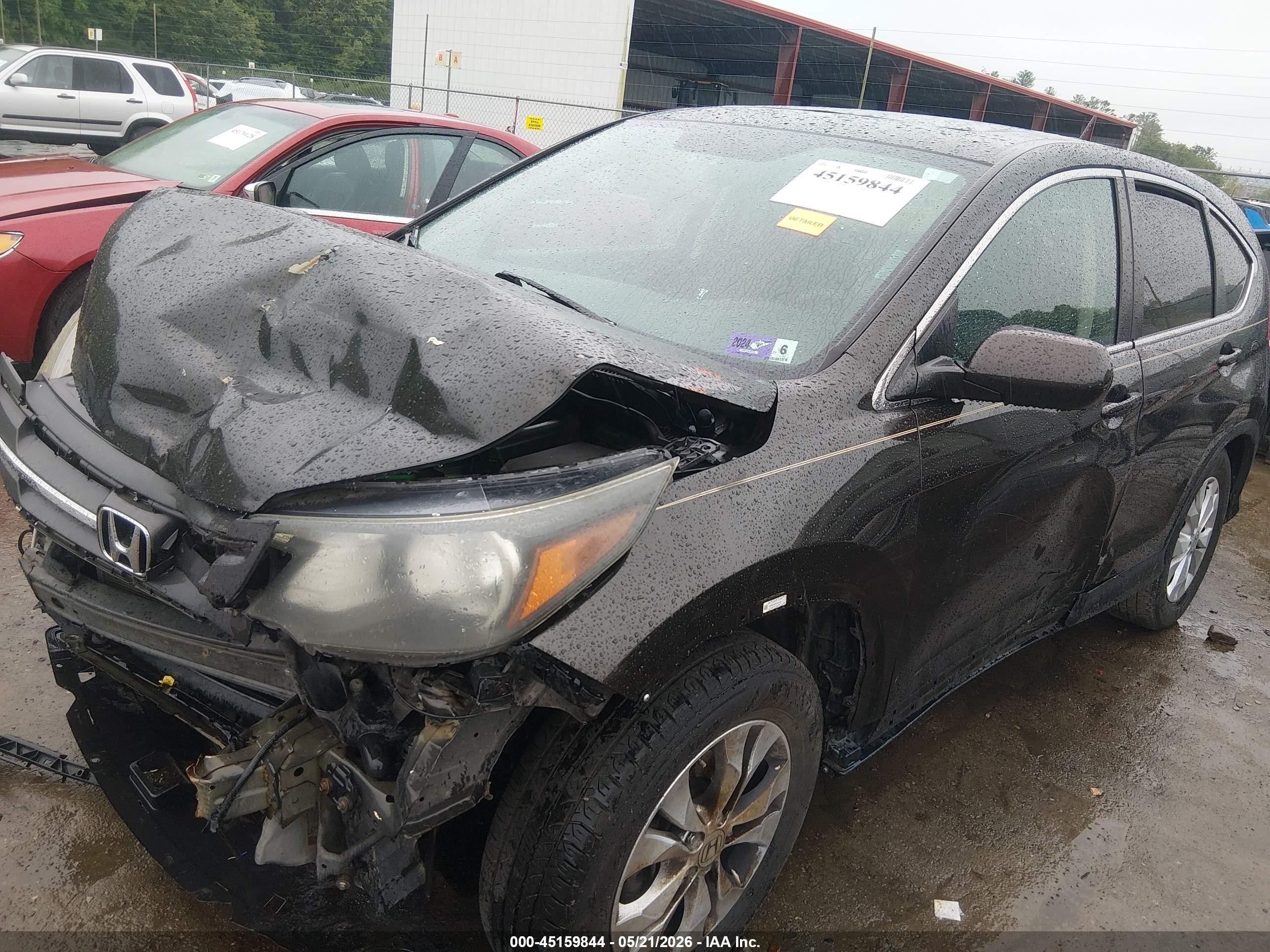2013 Honda Cr-v Ex Black vin: 5J6RM4H59DL027120