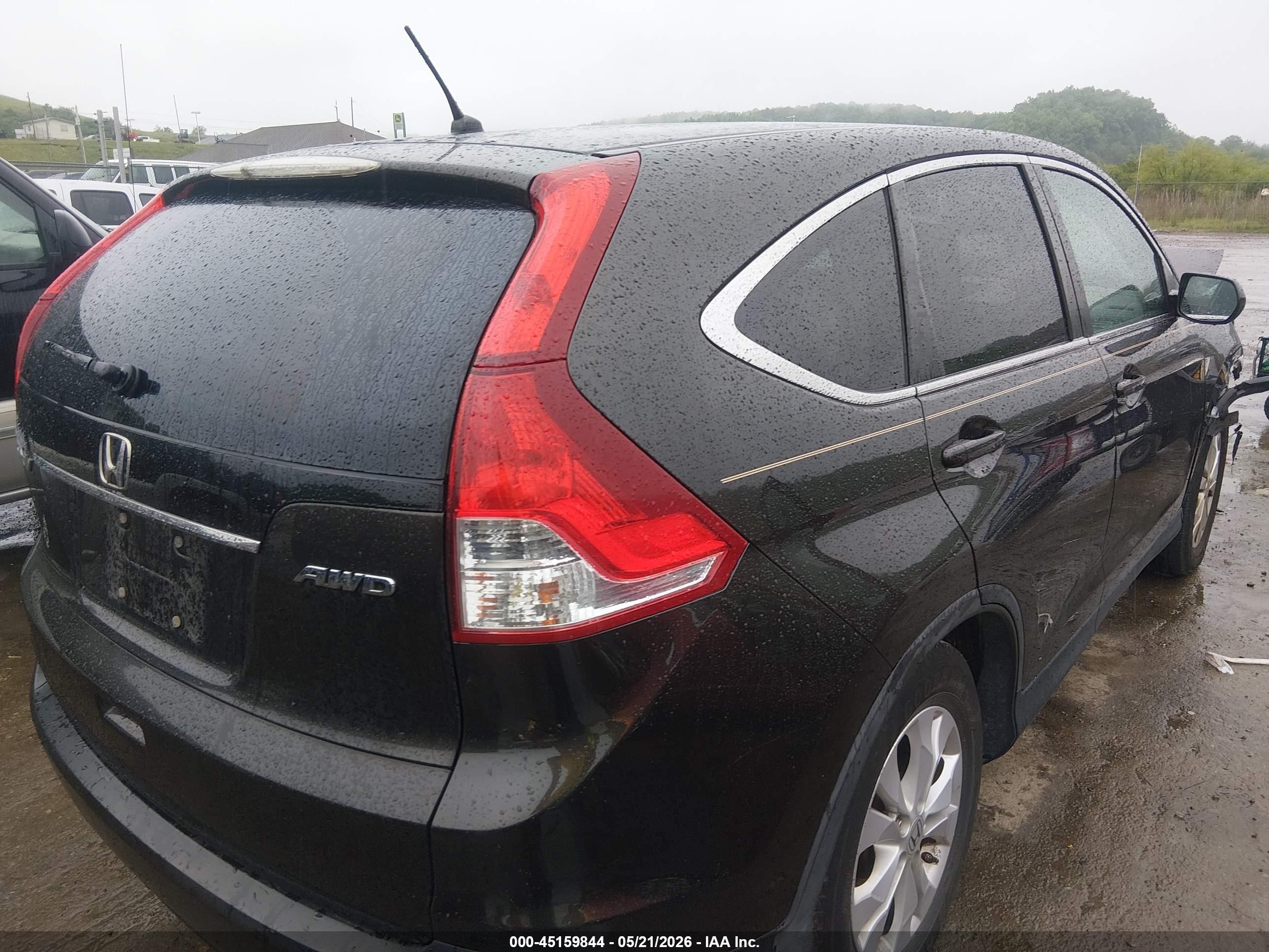 2013 Honda Cr-v Ex Black vin: 5J6RM4H59DL027120