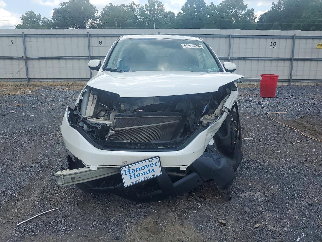 2013 Honda Cr-v Ex White vin: 5J6RM4H59DL037422