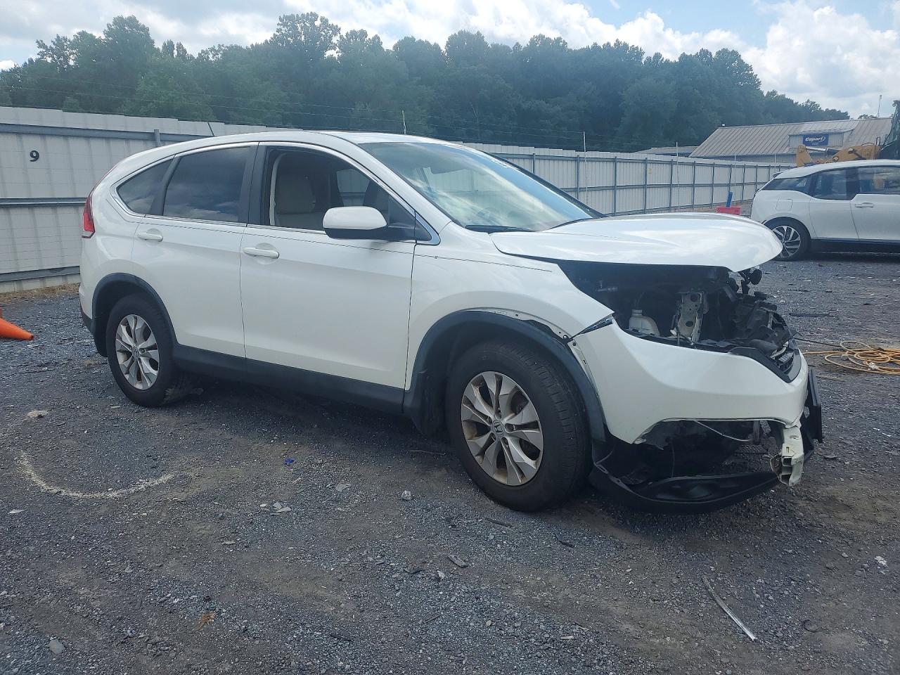 2013 Honda Cr-v Ex White vin: 5J6RM4H59DL037422