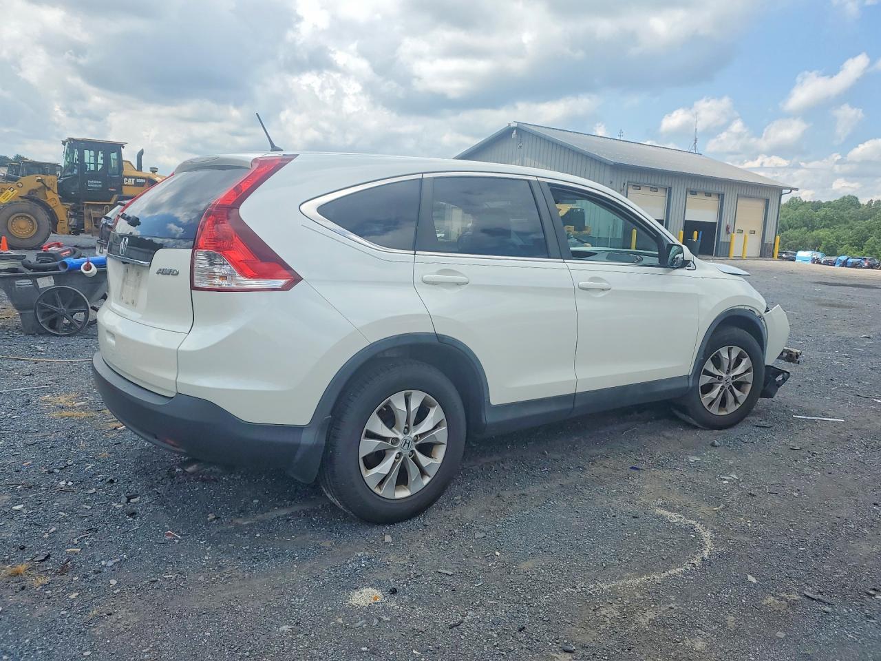 2013 Honda Cr-v Ex White vin: 5J6RM4H59DL037422