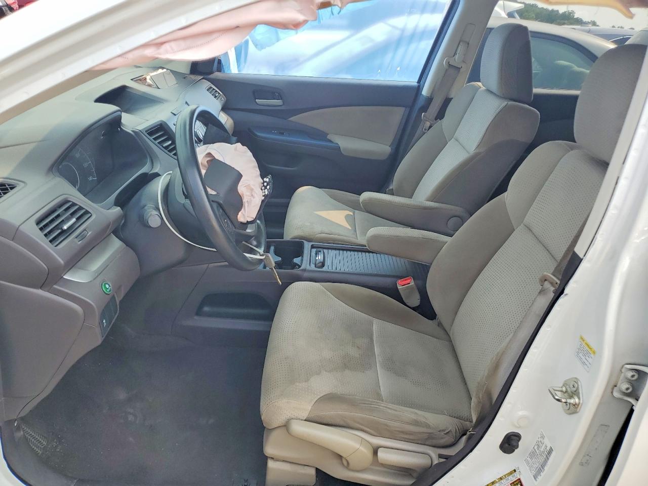 2013 Honda Cr-v Ex White vin: 5J6RM4H59DL037422