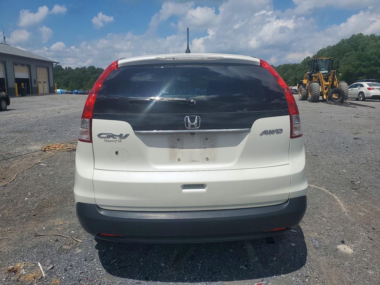 2013 Honda Cr-v Ex White vin: 5J6RM4H59DL037422