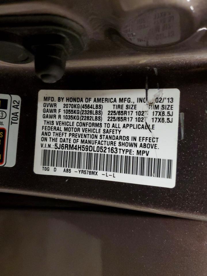 2013 Honda Cr-v Ex Gray vin: 5J6RM4H59DL052163