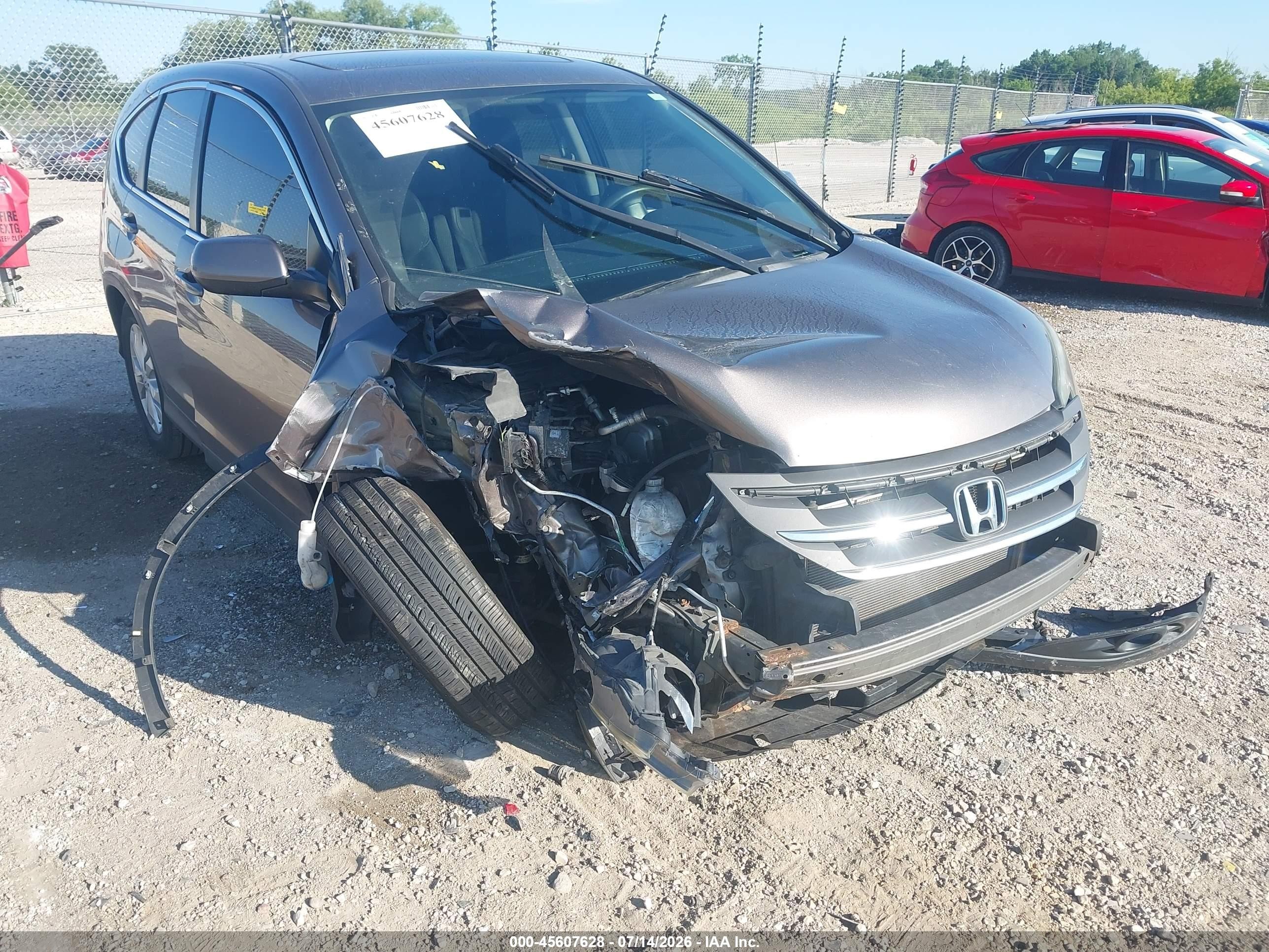 2013 Honda Cr-v Ex Gray vin: 5J6RM4H59DL056617