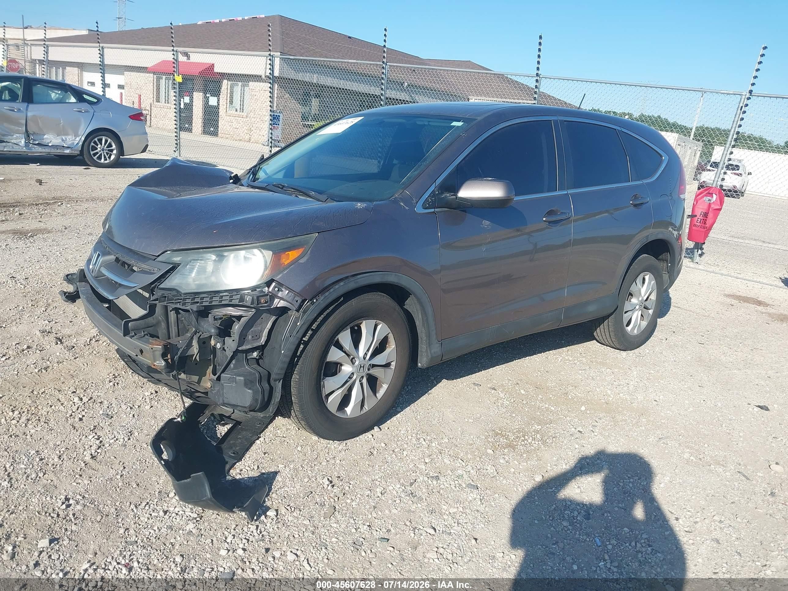 2013 Honda Cr-v Ex Gray vin: 5J6RM4H59DL056617