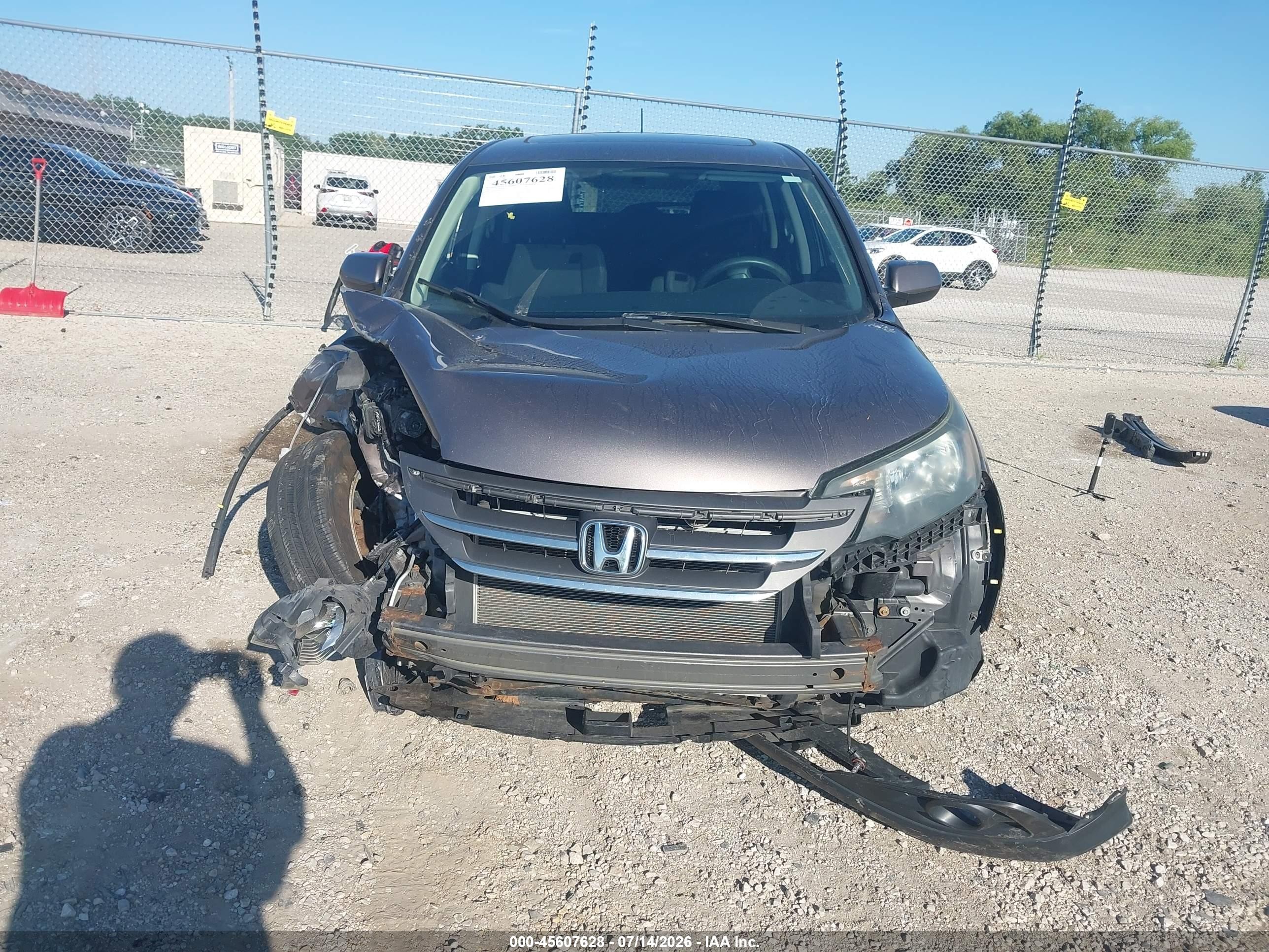 2013 Honda Cr-v Ex Gray vin: 5J6RM4H59DL056617