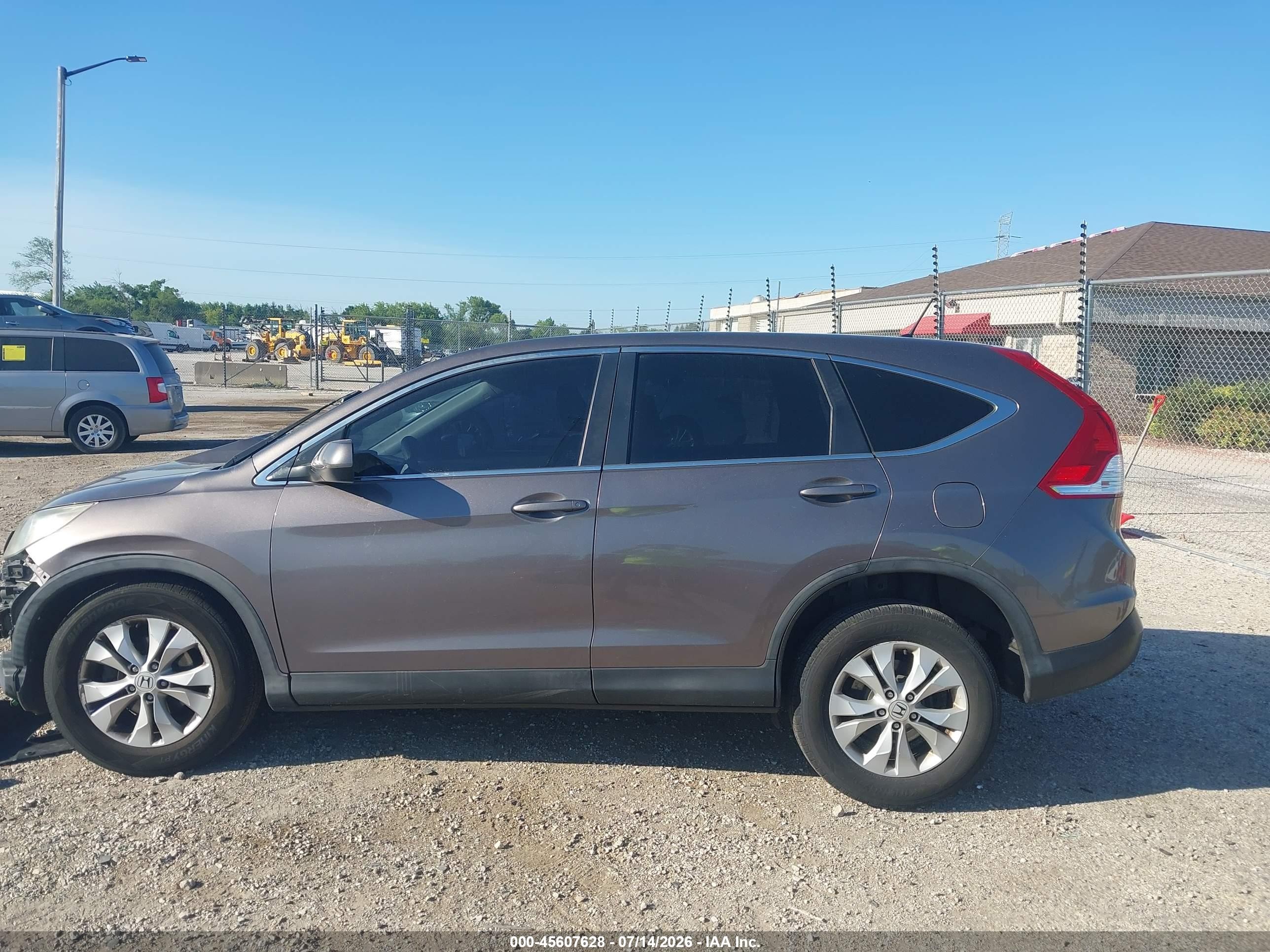 2013 Honda Cr-v Ex Gray vin: 5J6RM4H59DL056617