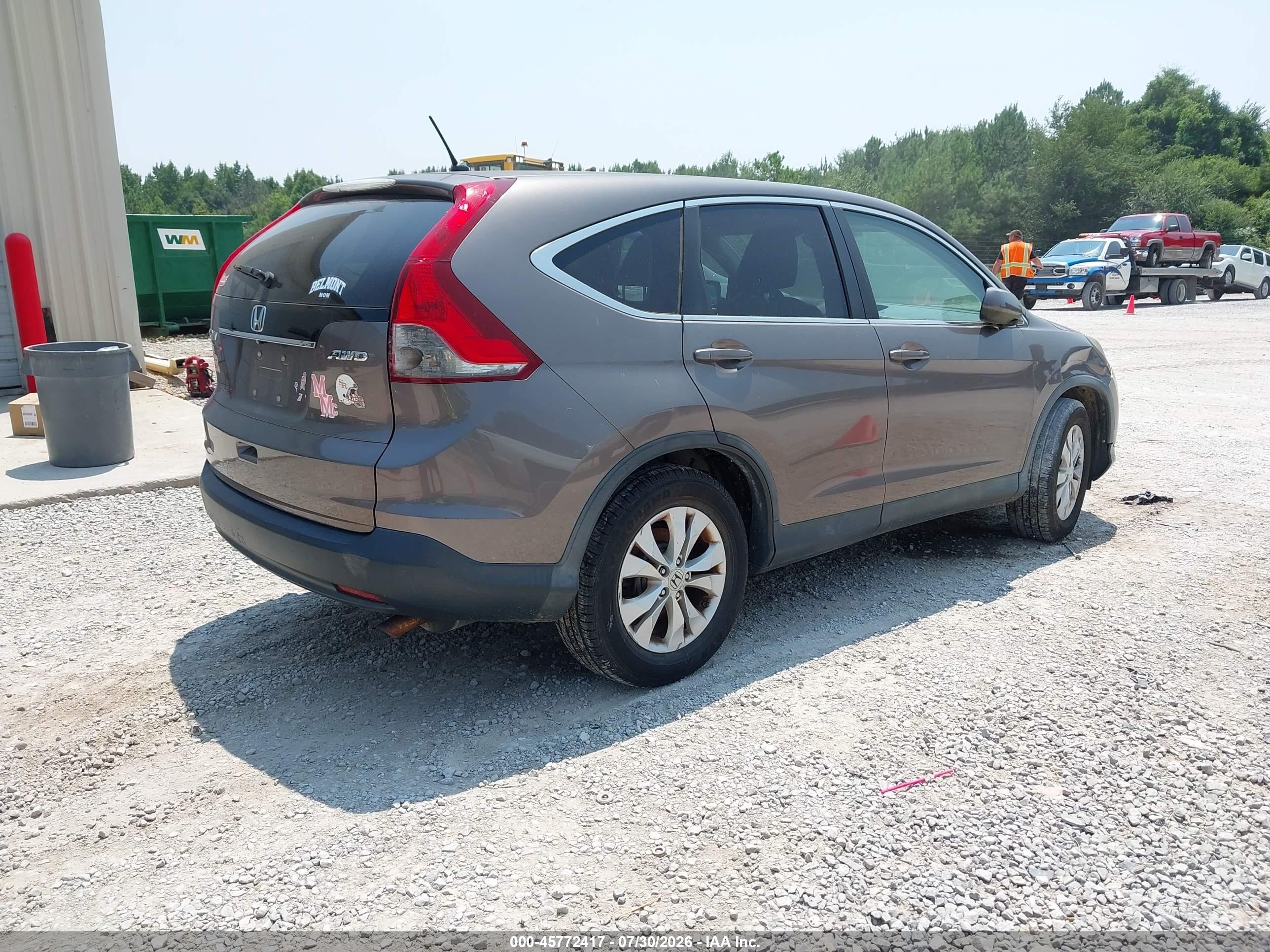 2013 Honda Cr-v Ex Silver vin: 5J6RM4H59DL056861