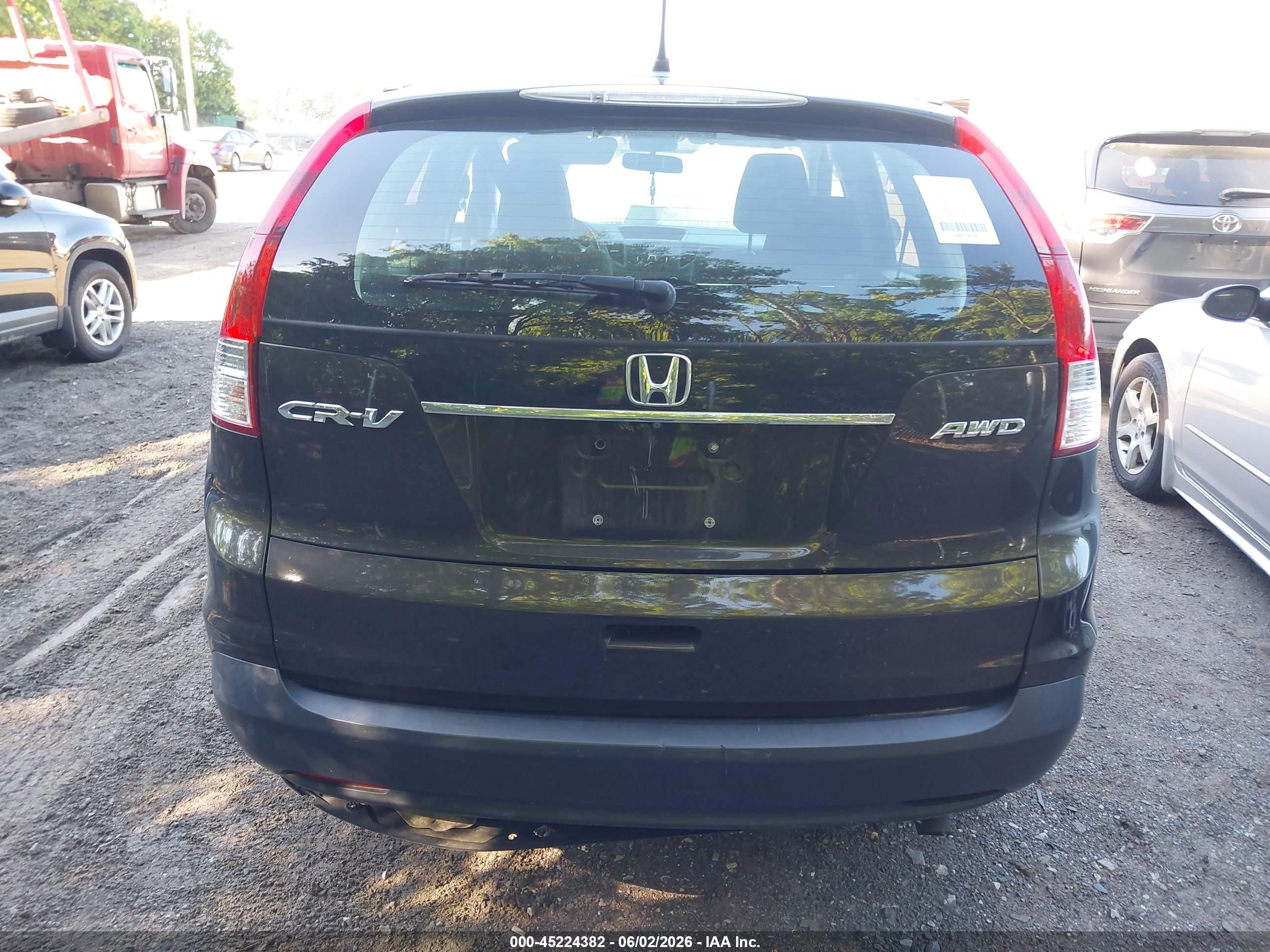 2013 Honda Cr-v Ex Black vin: 5J6RM4H59DL061154