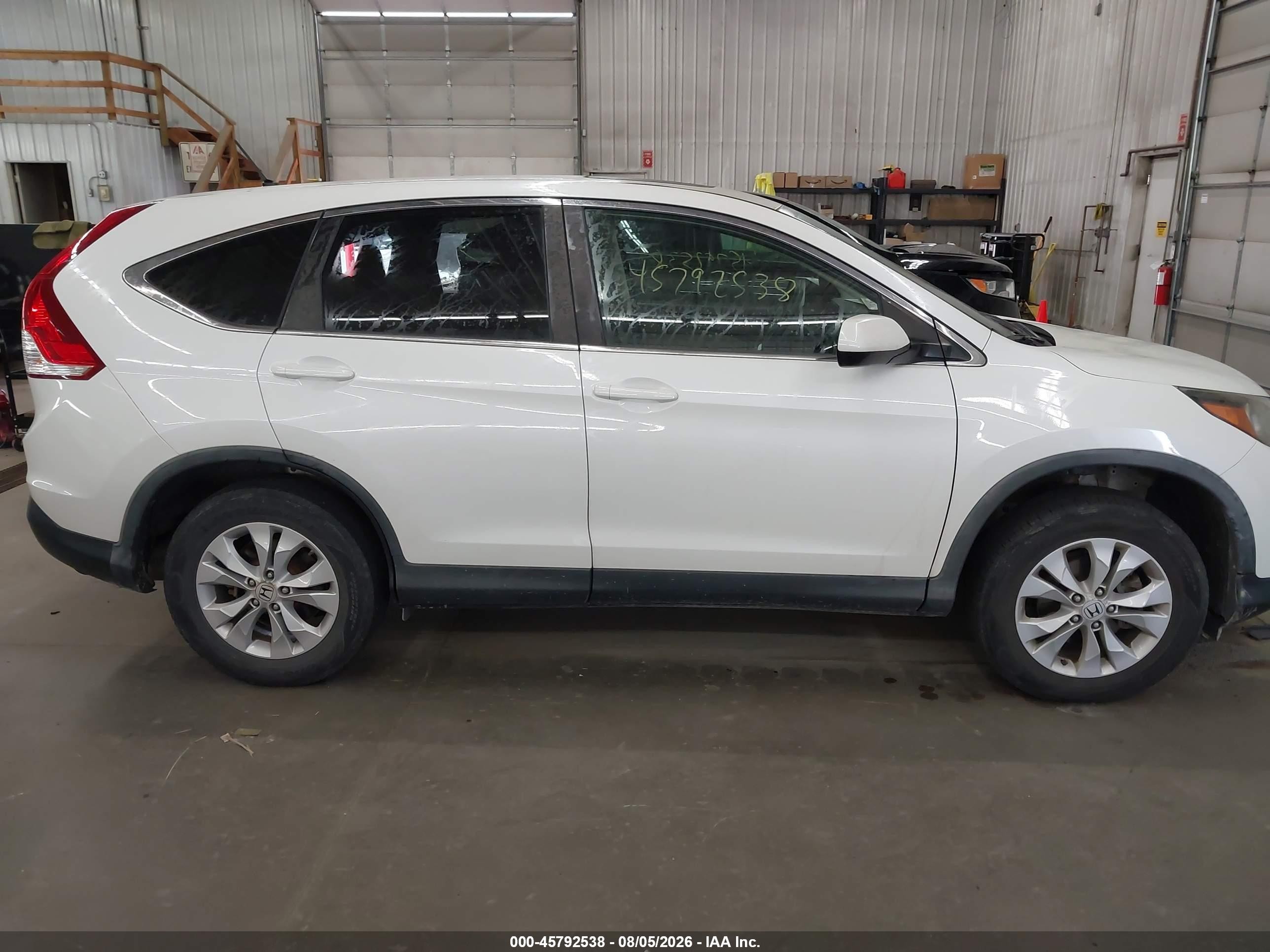 2013 Honda Cr-v Ex White vin: 5J6RM4H59DL062661