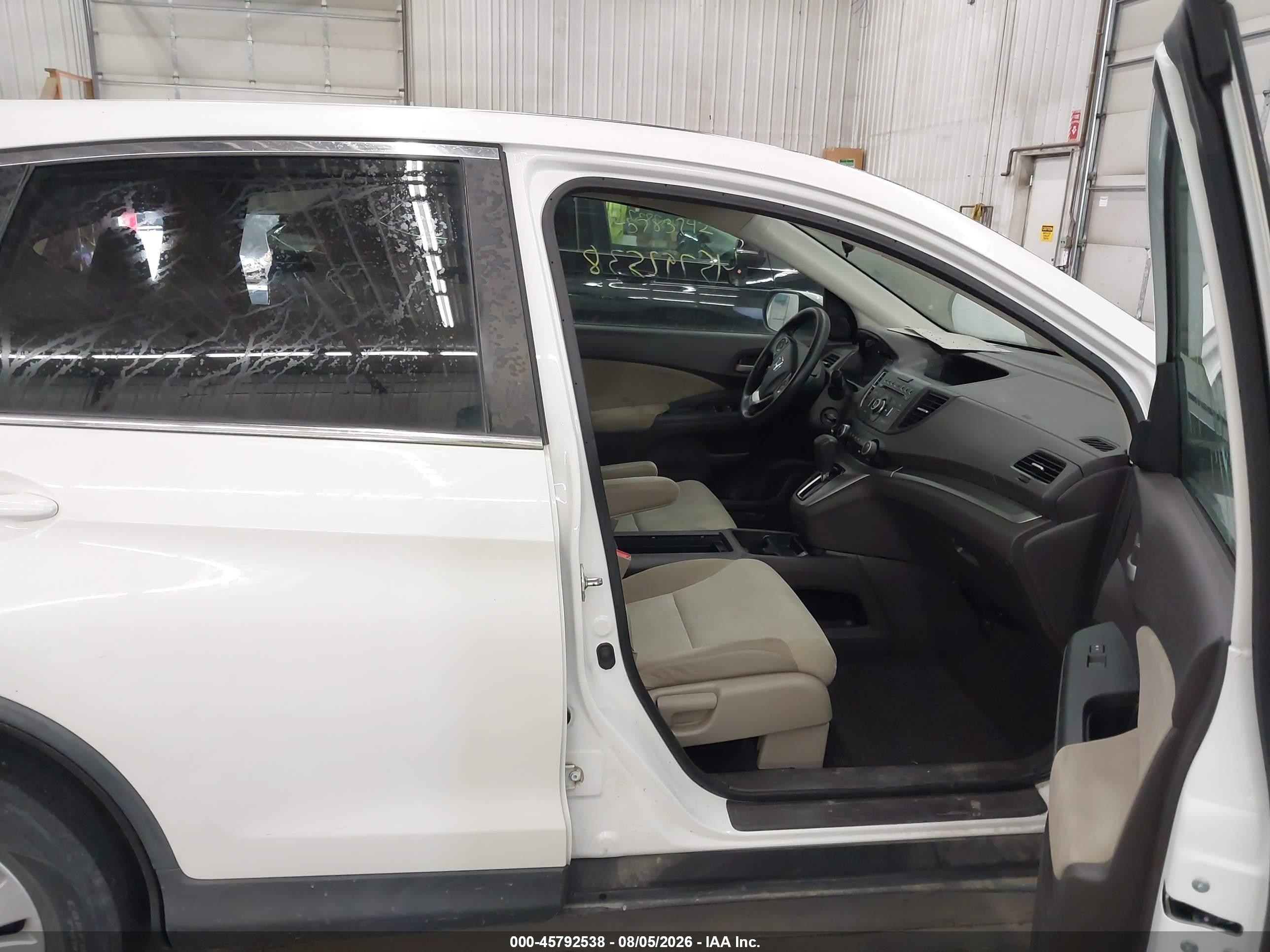 2013 Honda Cr-v Ex White vin: 5J6RM4H59DL062661