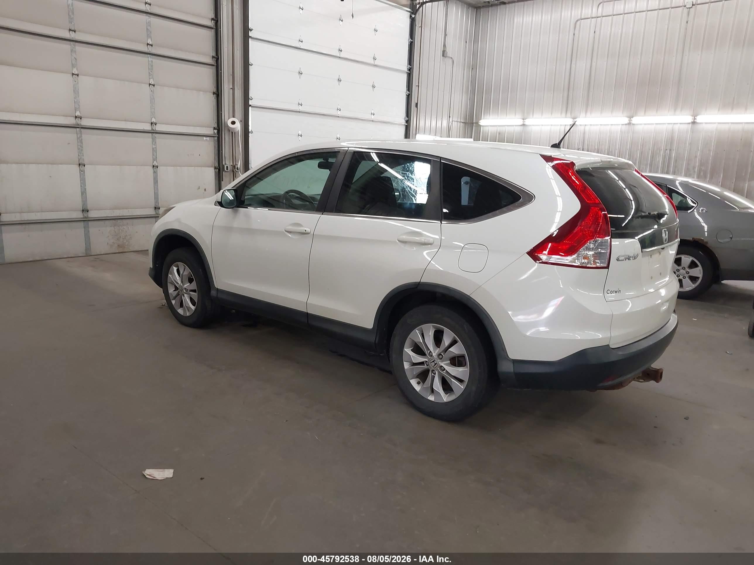 2013 Honda Cr-v Ex White vin: 5J6RM4H59DL062661