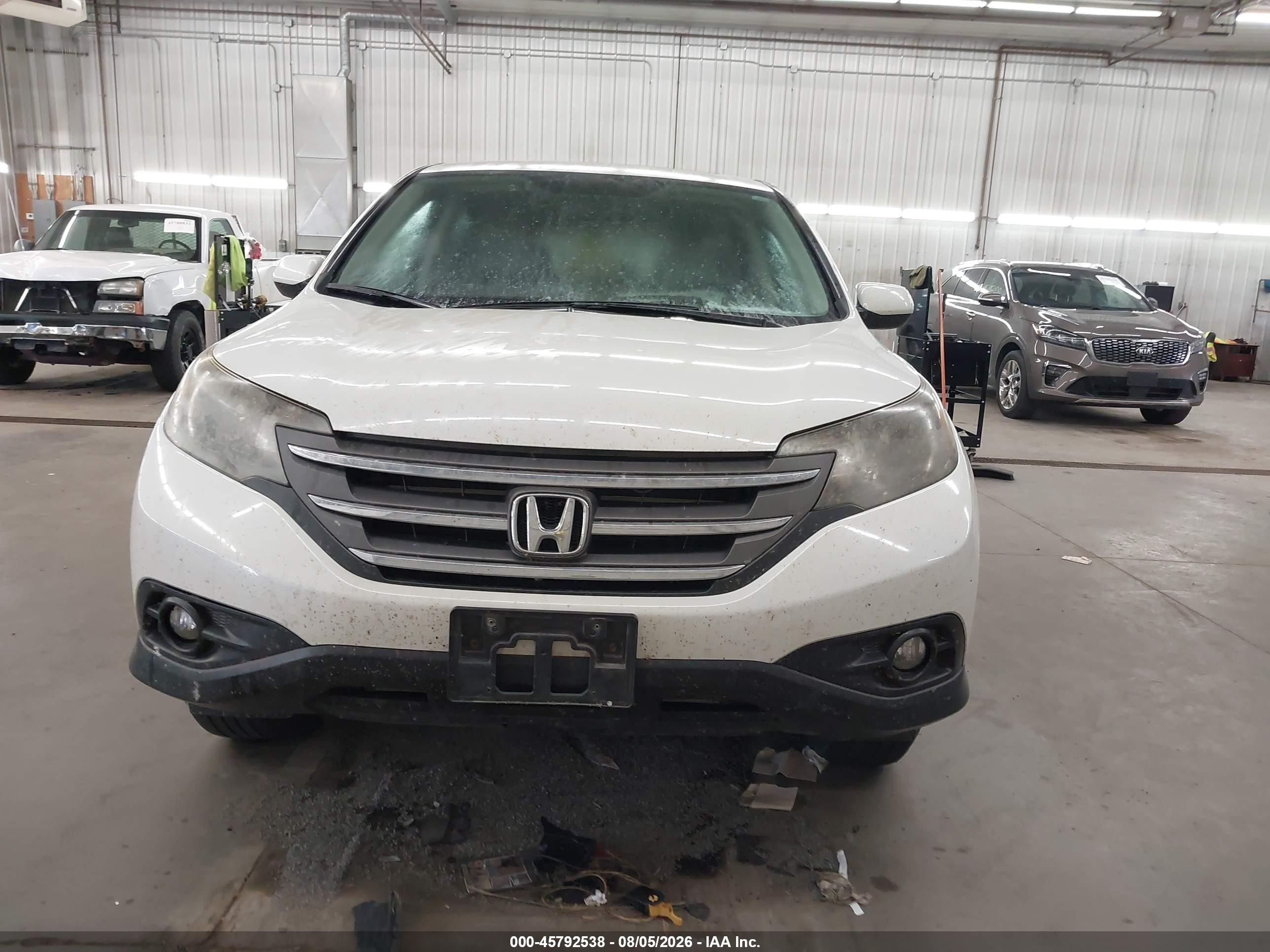2013 Honda Cr-v Ex White vin: 5J6RM4H59DL062661