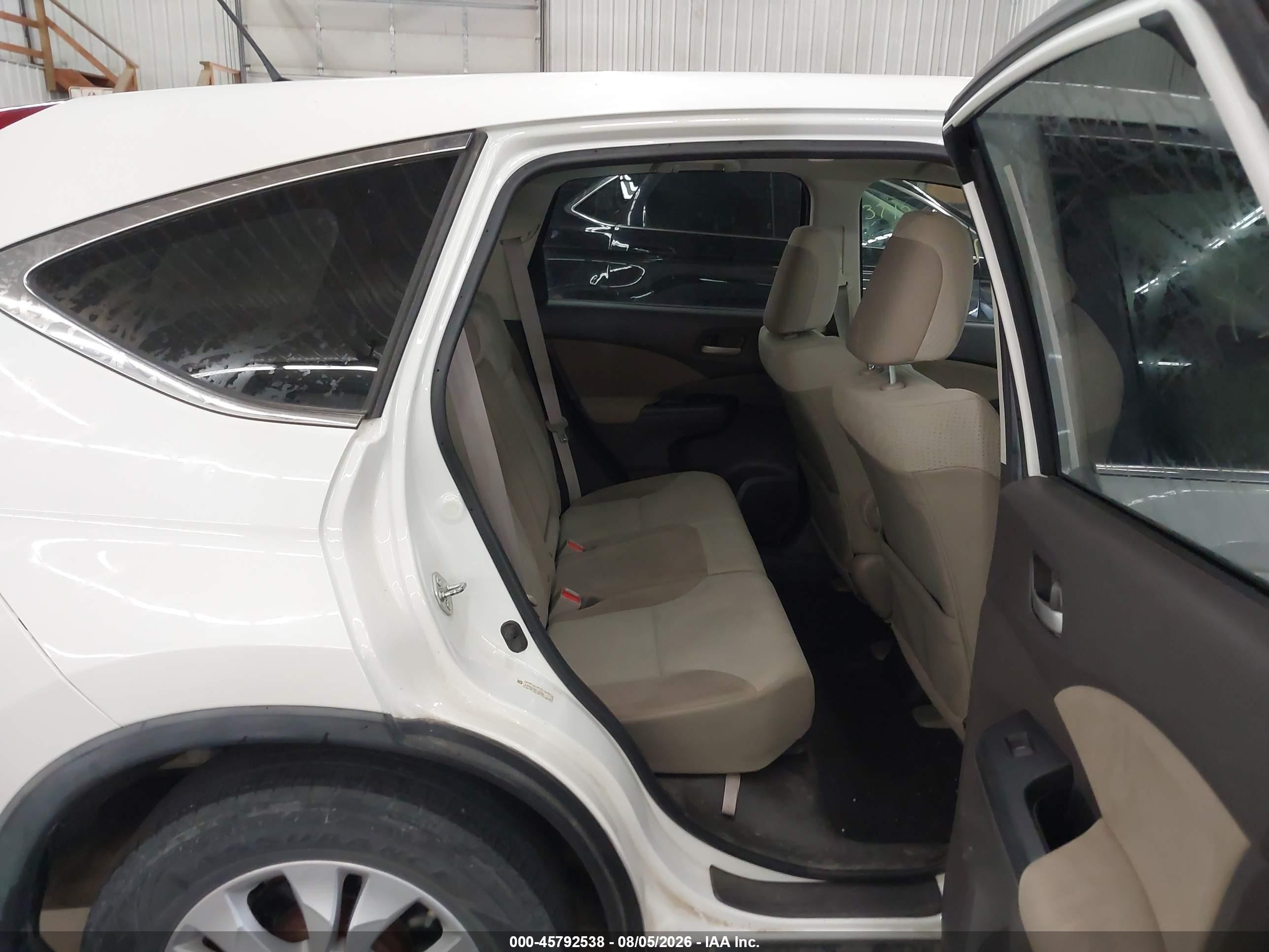 2013 Honda Cr-v Ex White vin: 5J6RM4H59DL062661