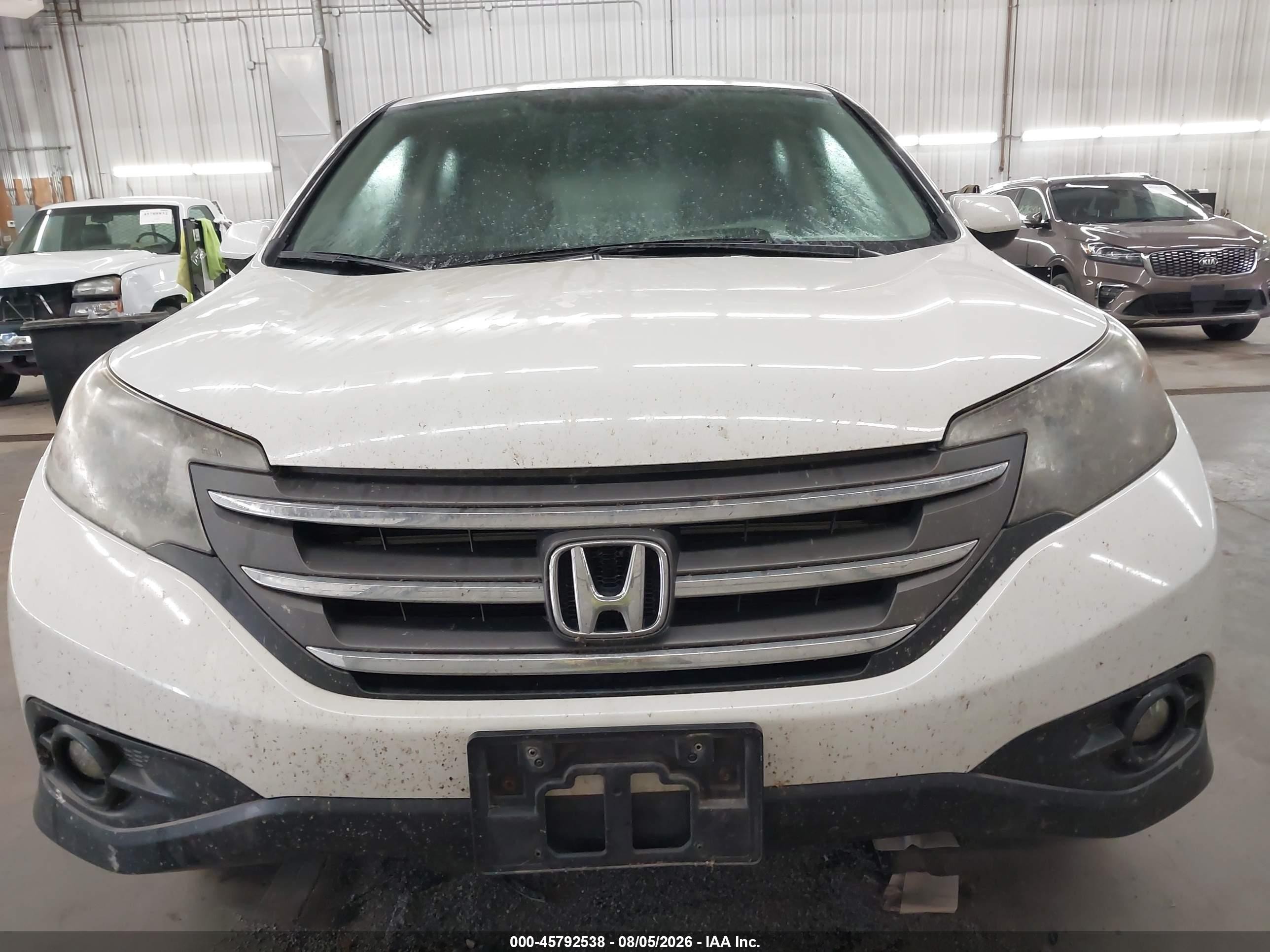 2013 Honda Cr-v Ex White vin: 5J6RM4H59DL062661