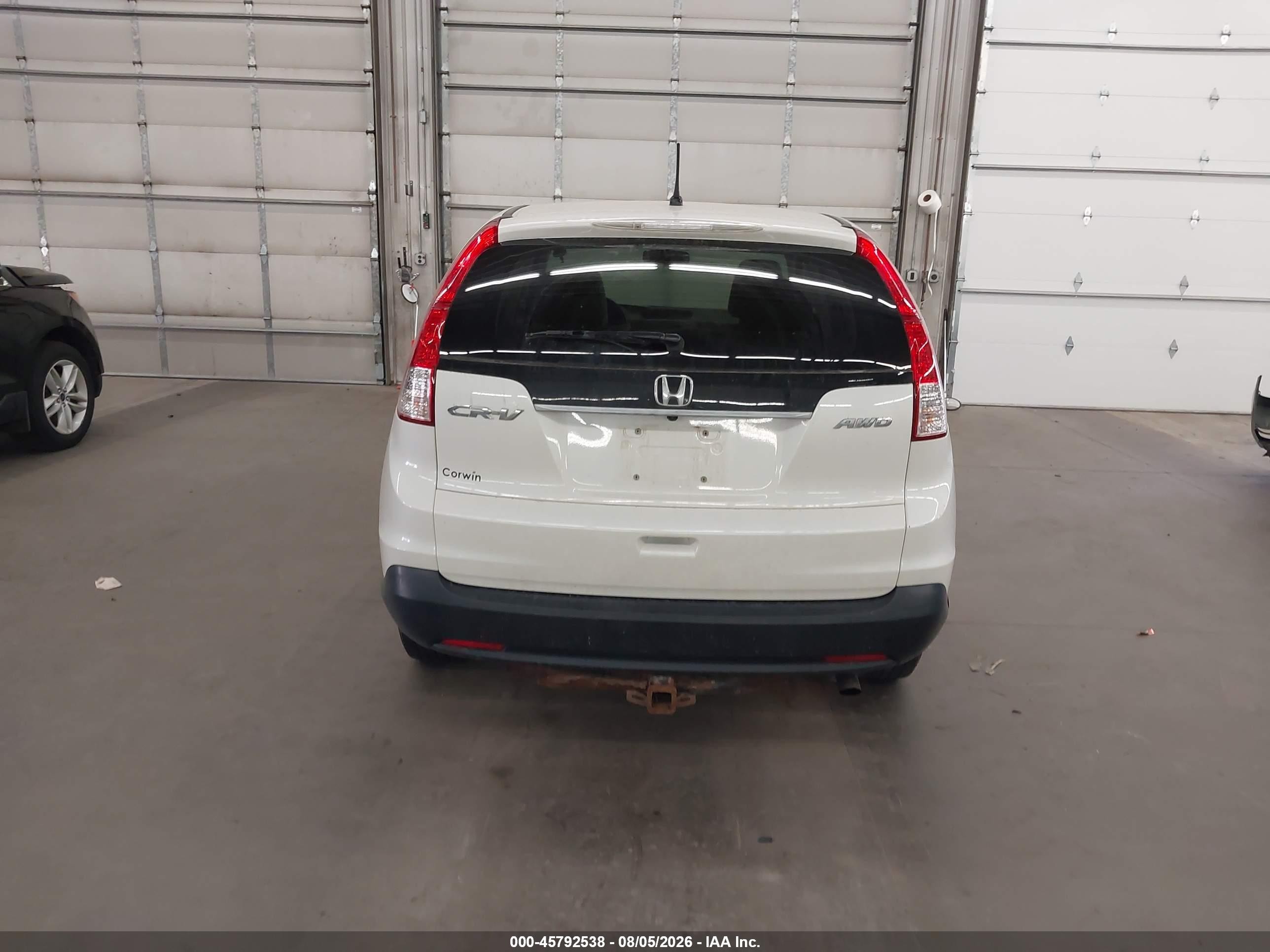 2013 Honda Cr-v Ex White vin: 5J6RM4H59DL062661