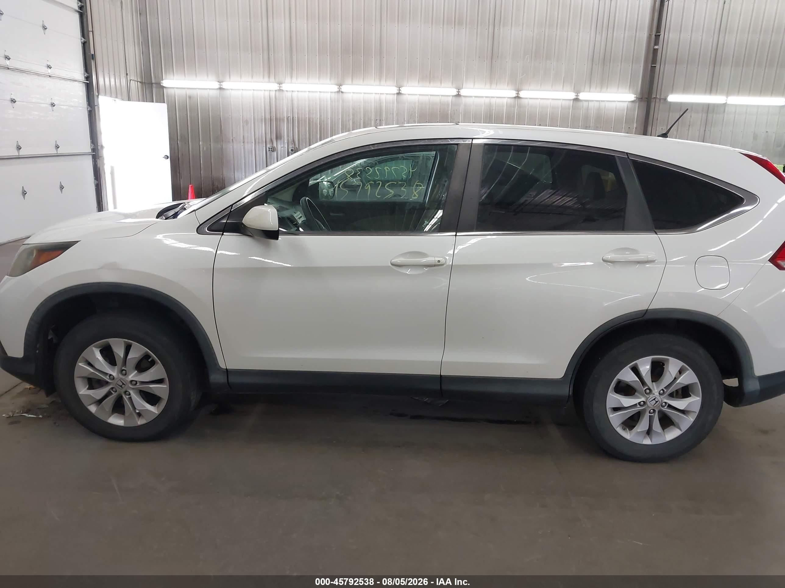 2013 Honda Cr-v Ex White vin: 5J6RM4H59DL062661