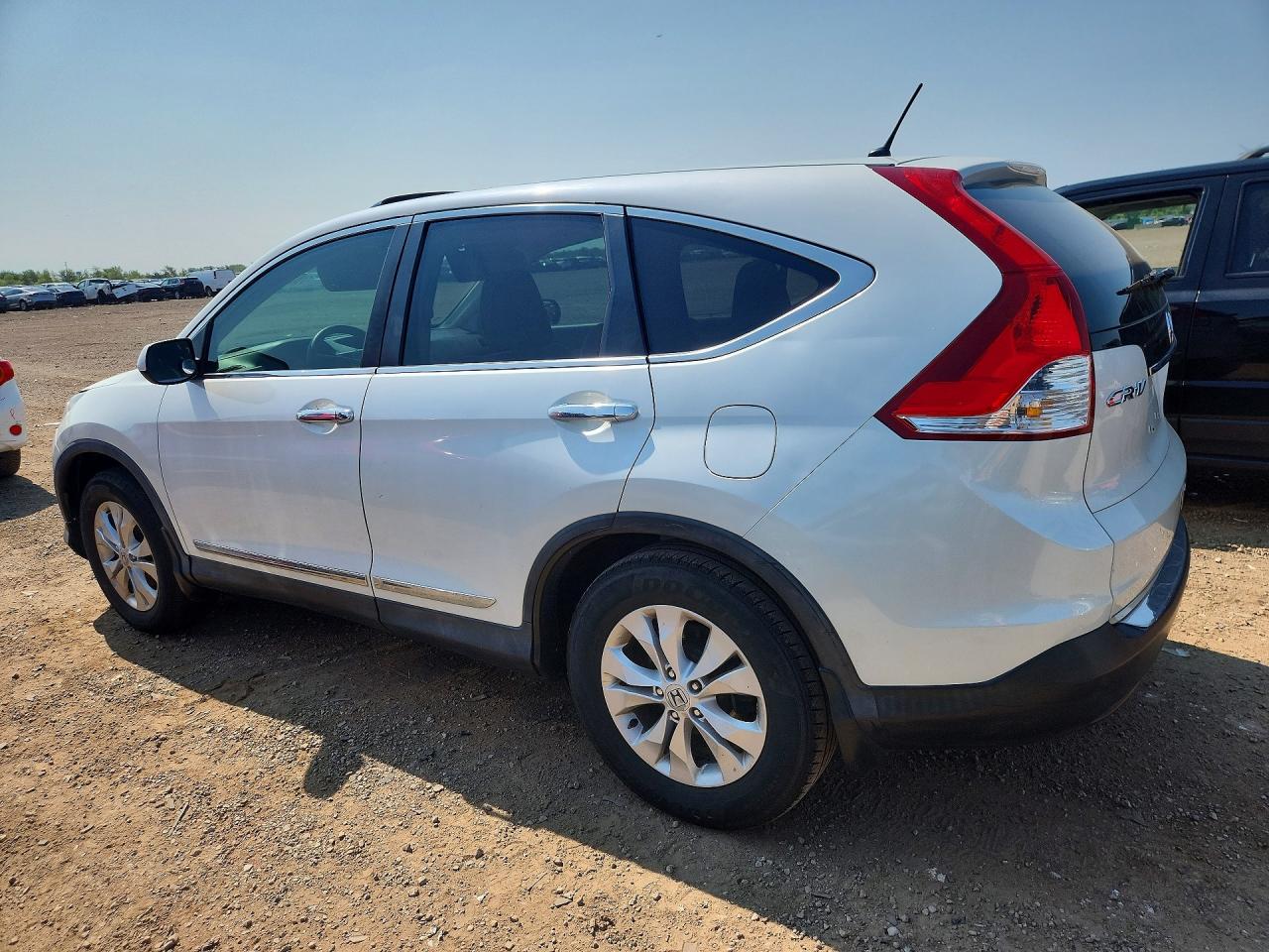 2014 Honda Cr-v Ex White vin: 5J6RM4H59EL062872