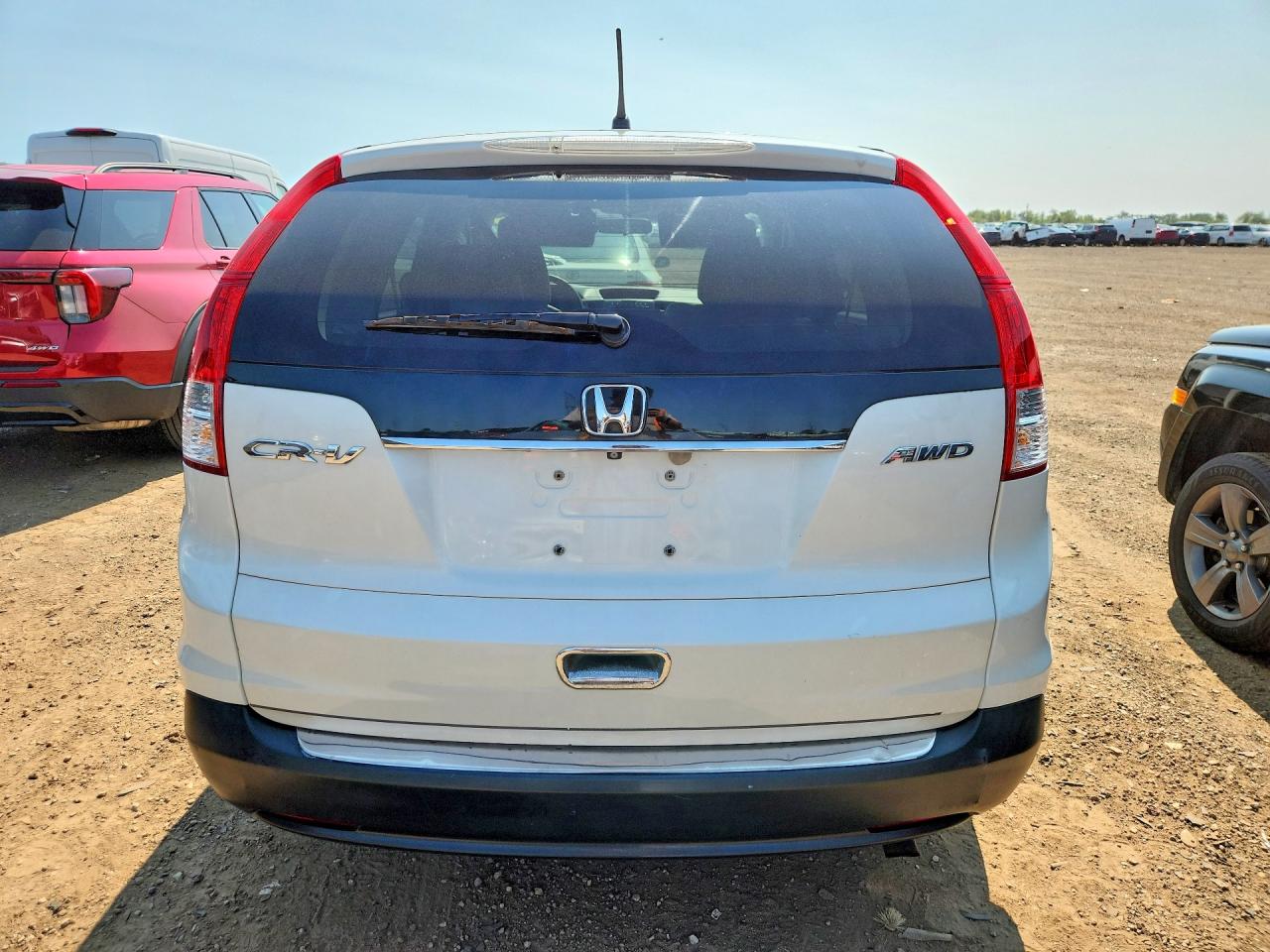 2014 Honda Cr-v Ex White vin: 5J6RM4H59EL062872