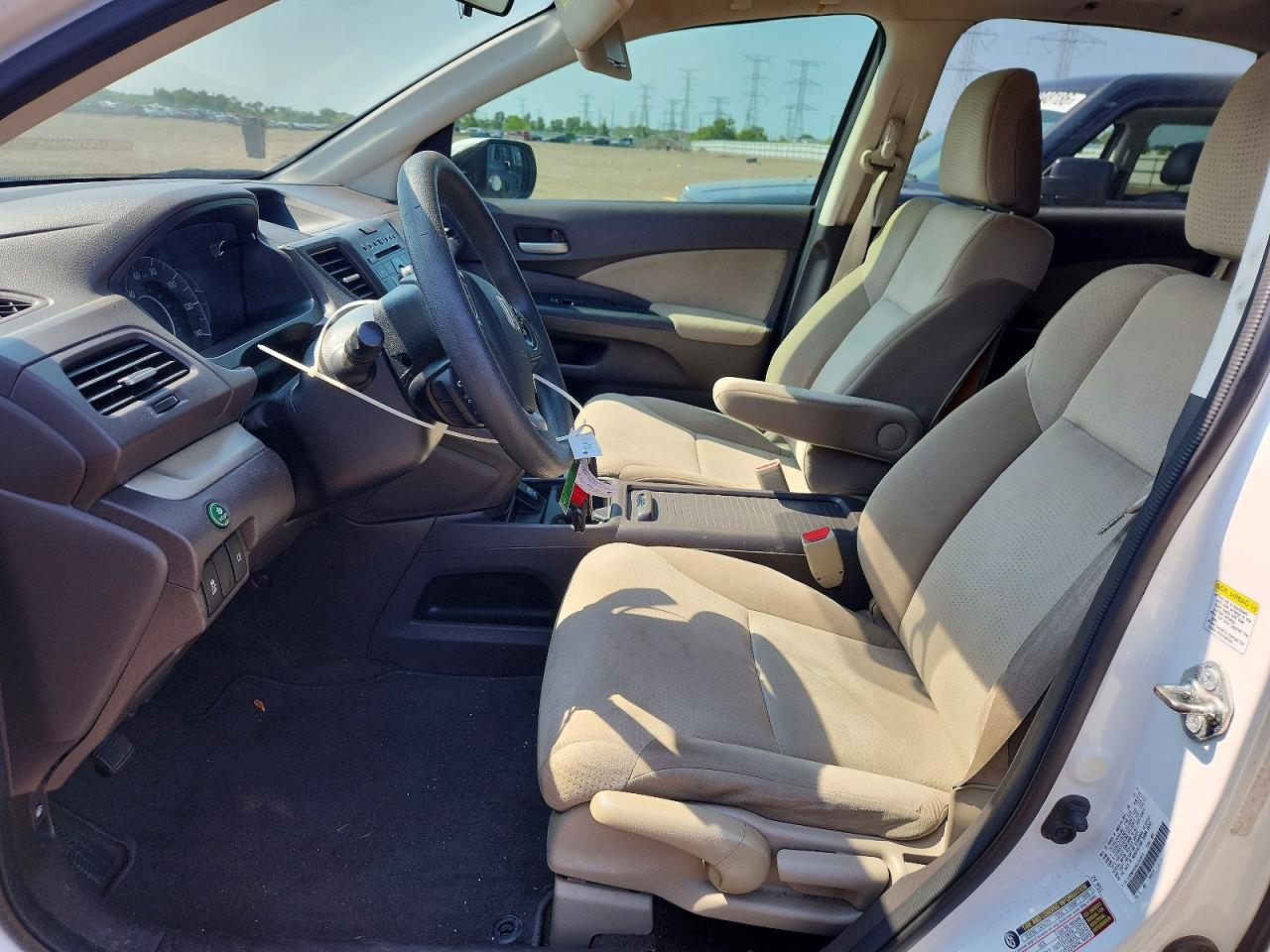 2014 Honda Cr-v Ex White vin: 5J6RM4H59EL062872