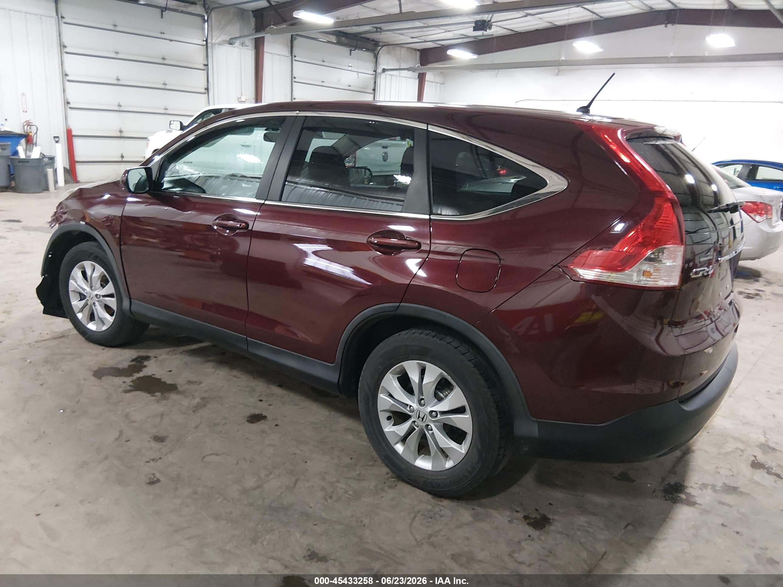 2014 Honda Cr-v Ex Темно-бордовый vin: 5J6RM4H59EL067540