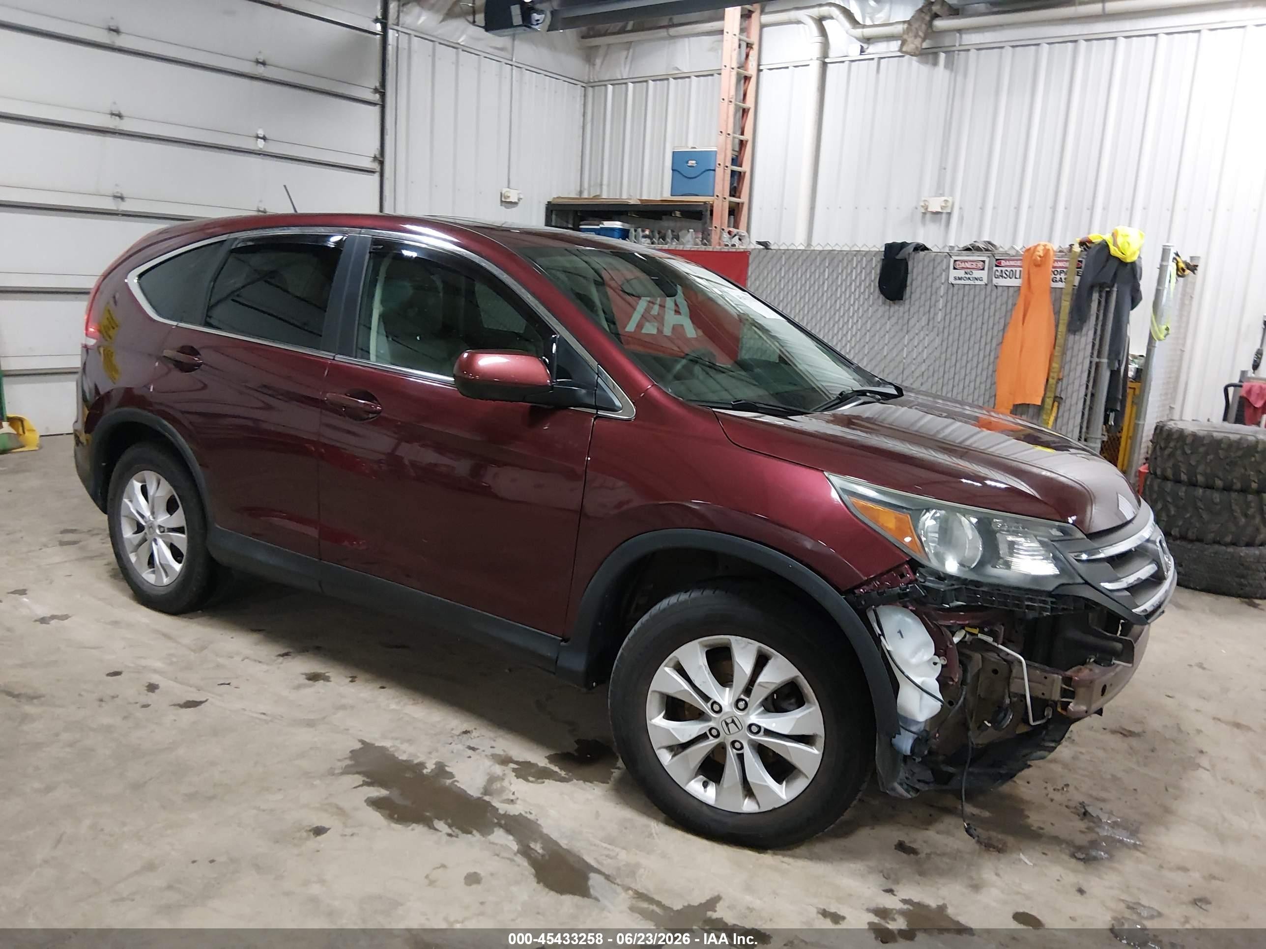 2014 Honda Cr-v Ex Maroon vin: 5J6RM4H59EL067540