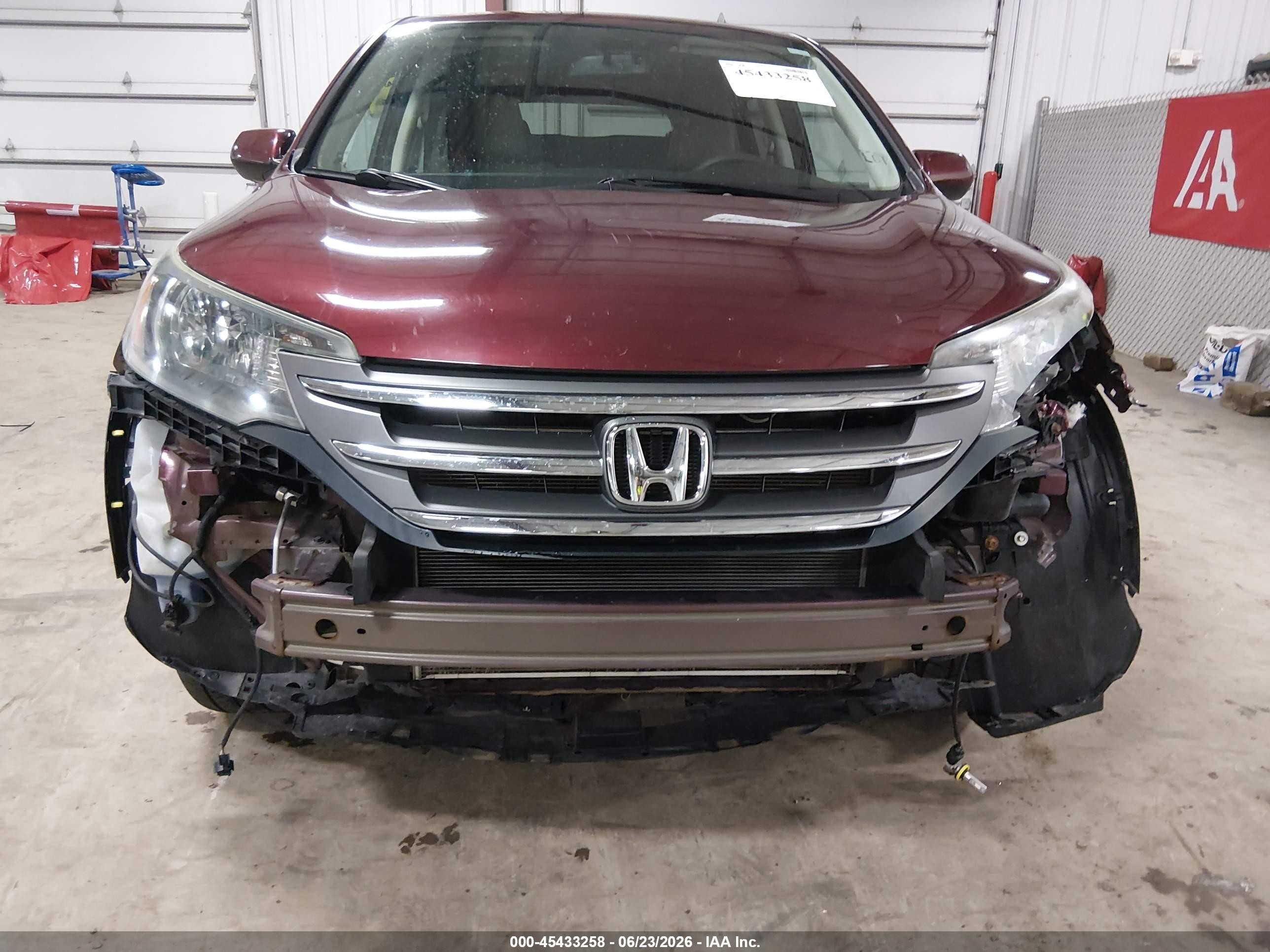 2014 Honda Cr-v Ex Темно-бордовый vin: 5J6RM4H59EL067540