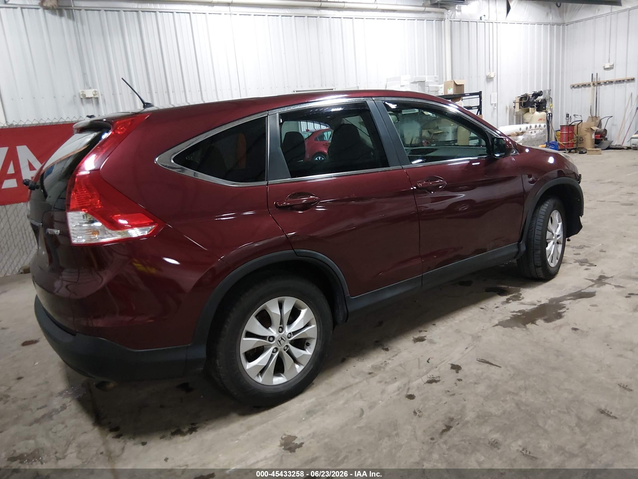 2014 Honda Cr-v Ex Темно-бордовый vin: 5J6RM4H59EL067540