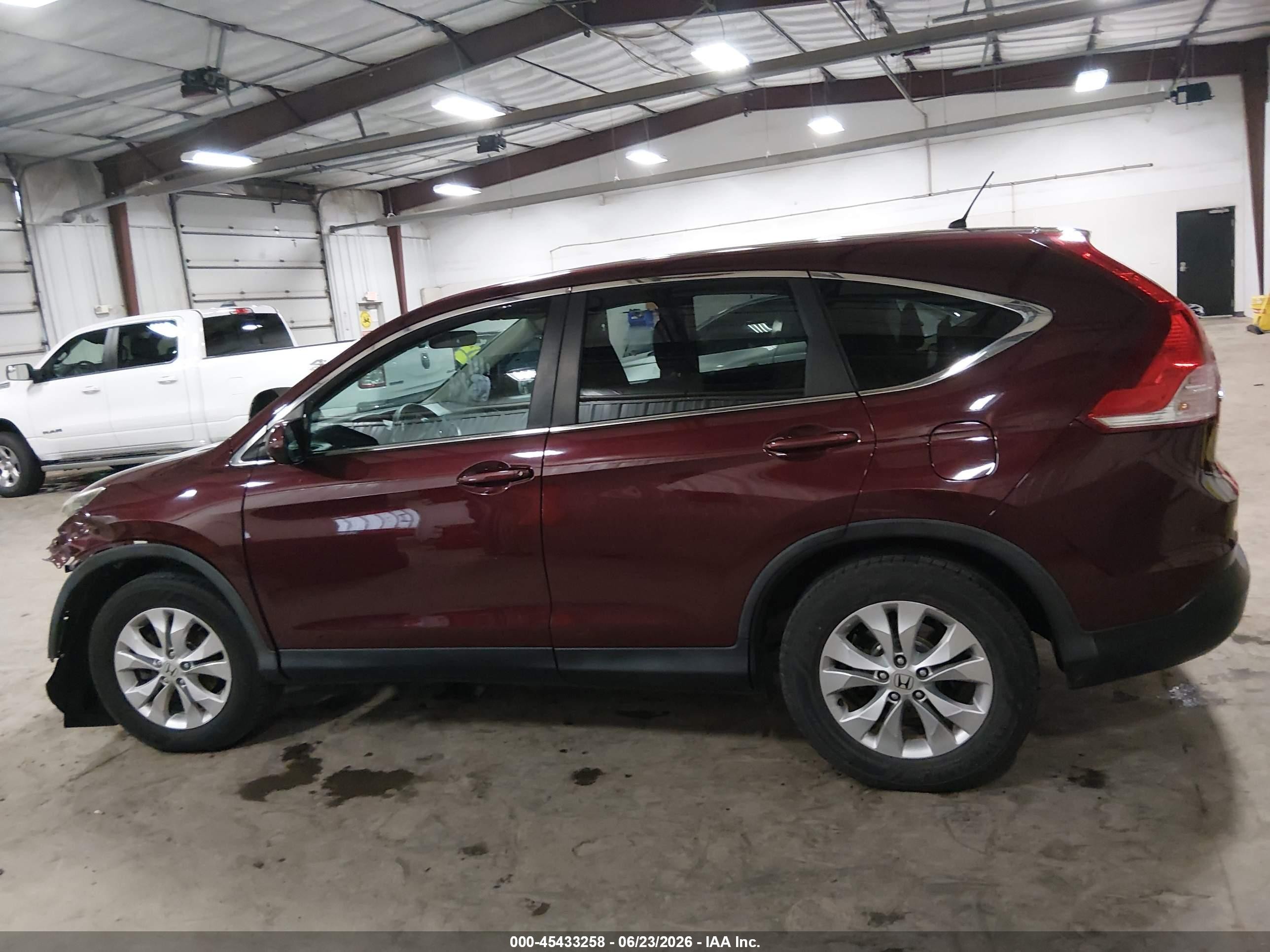 2014 Honda Cr-v Ex Темно-бордовый vin: 5J6RM4H59EL067540