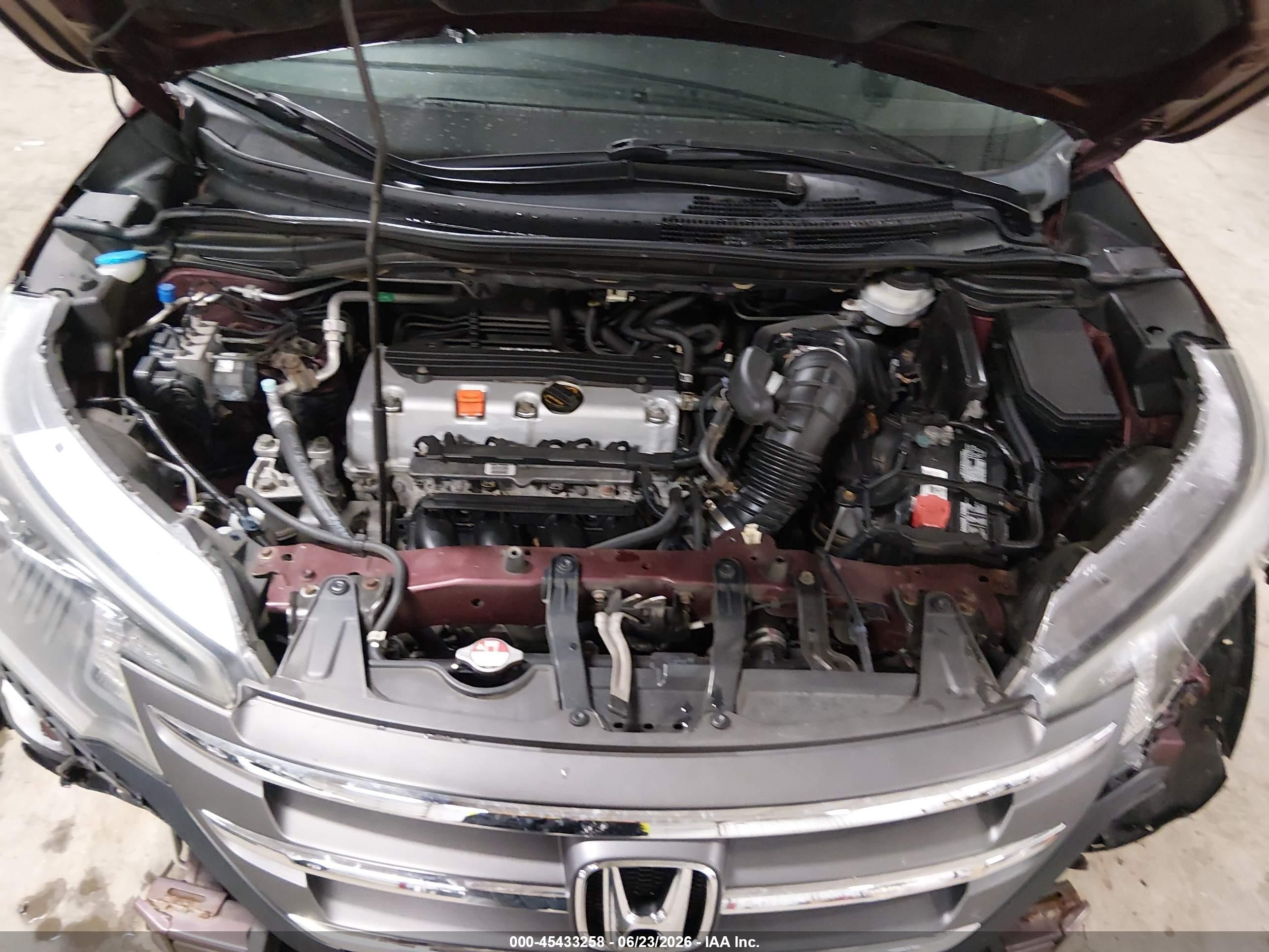2014 Honda Cr-v Ex Темно-бордовый vin: 5J6RM4H59EL067540