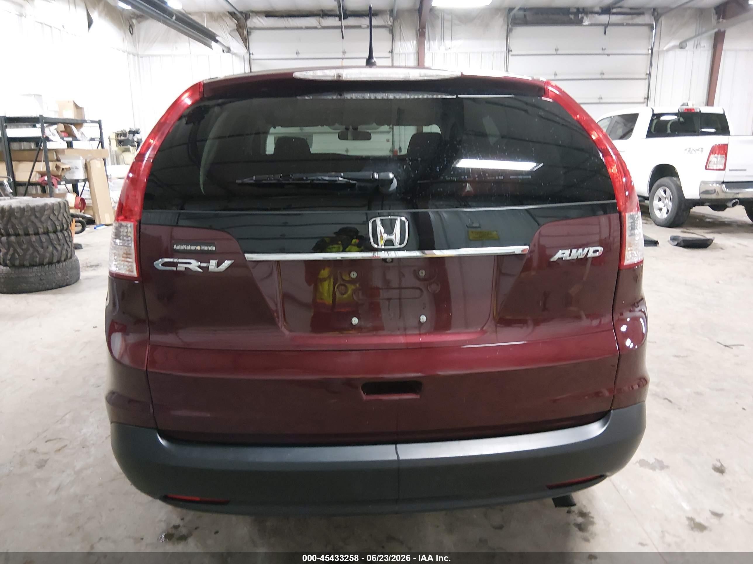 2014 Honda Cr-v Ex Темно-бордовый vin: 5J6RM4H59EL067540