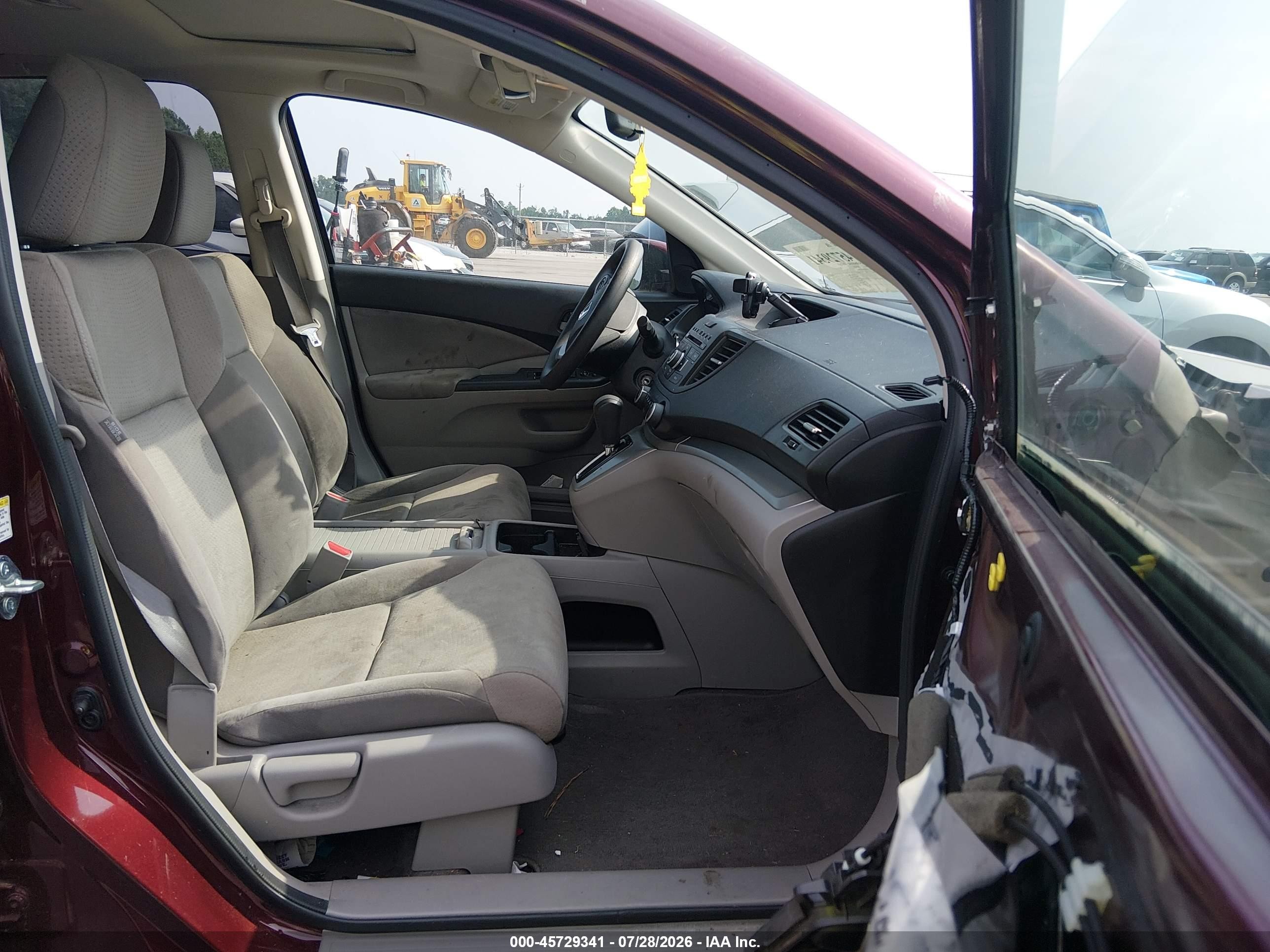 2014 Honda Cr-v Ex Burgundy vin: 5J6RM4H59EL098867