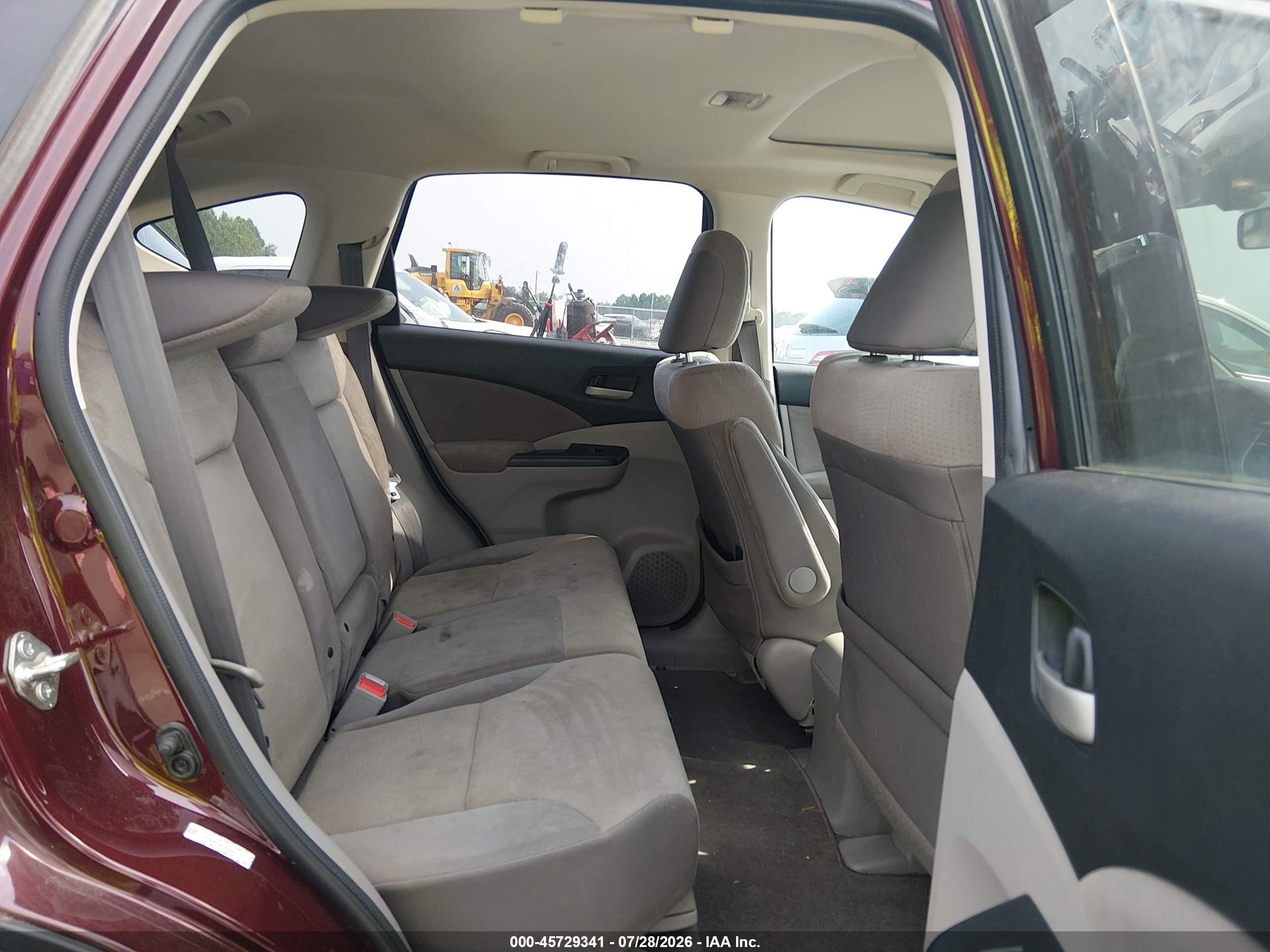 2014 Honda Cr-v Ex Burgundy vin: 5J6RM4H59EL098867