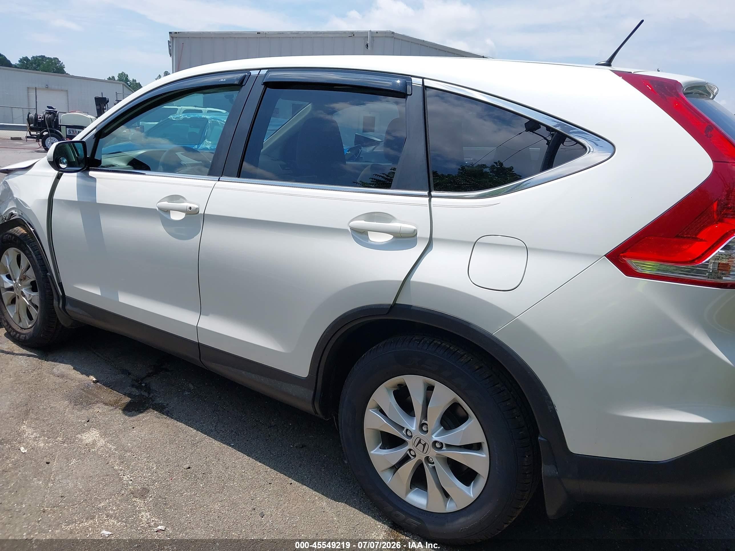 2014 Honda Cr-v Ex White vin: 5J6RM4H59EL102755
