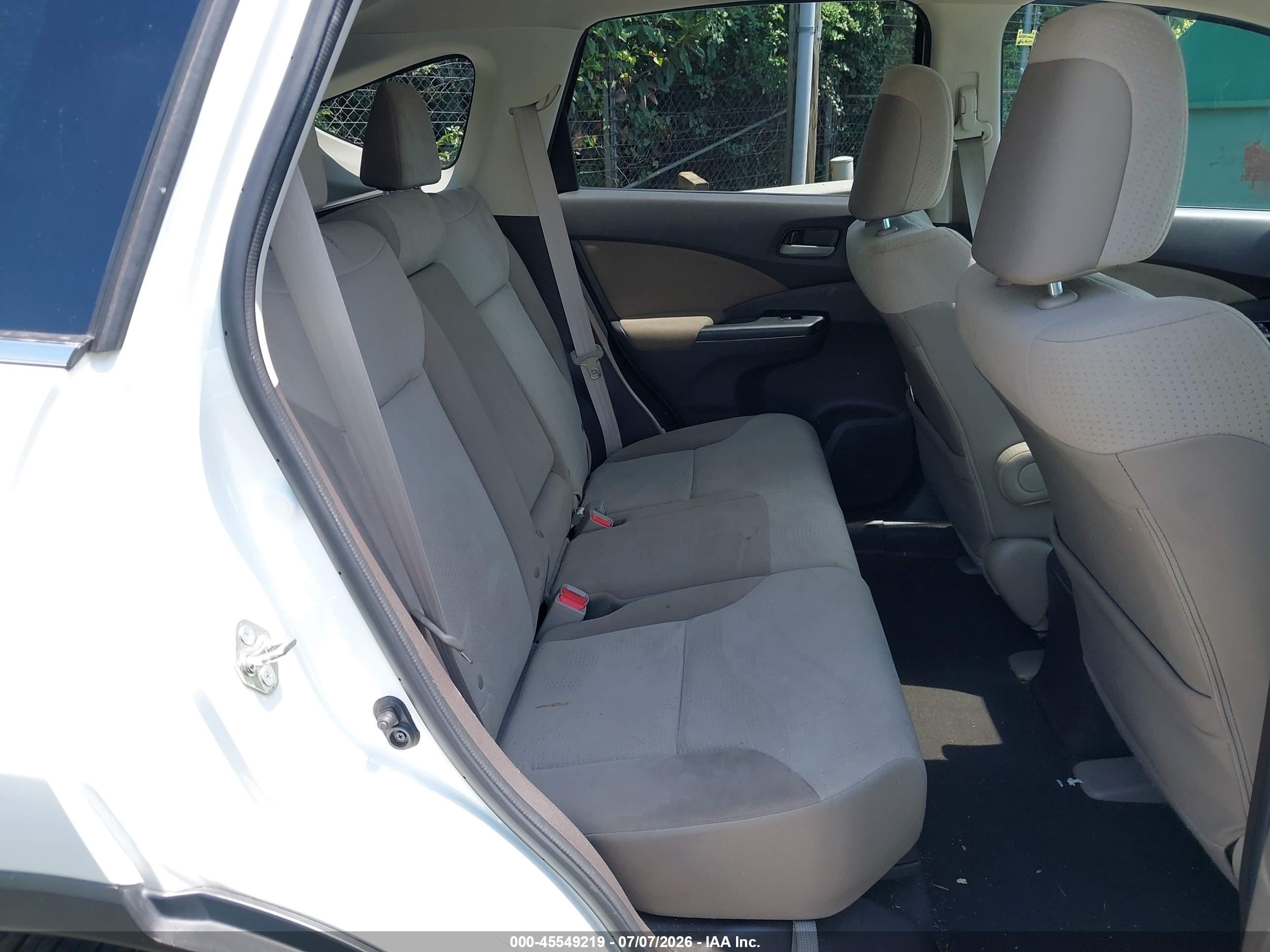 2014 Honda Cr-v Ex White vin: 5J6RM4H59EL102755