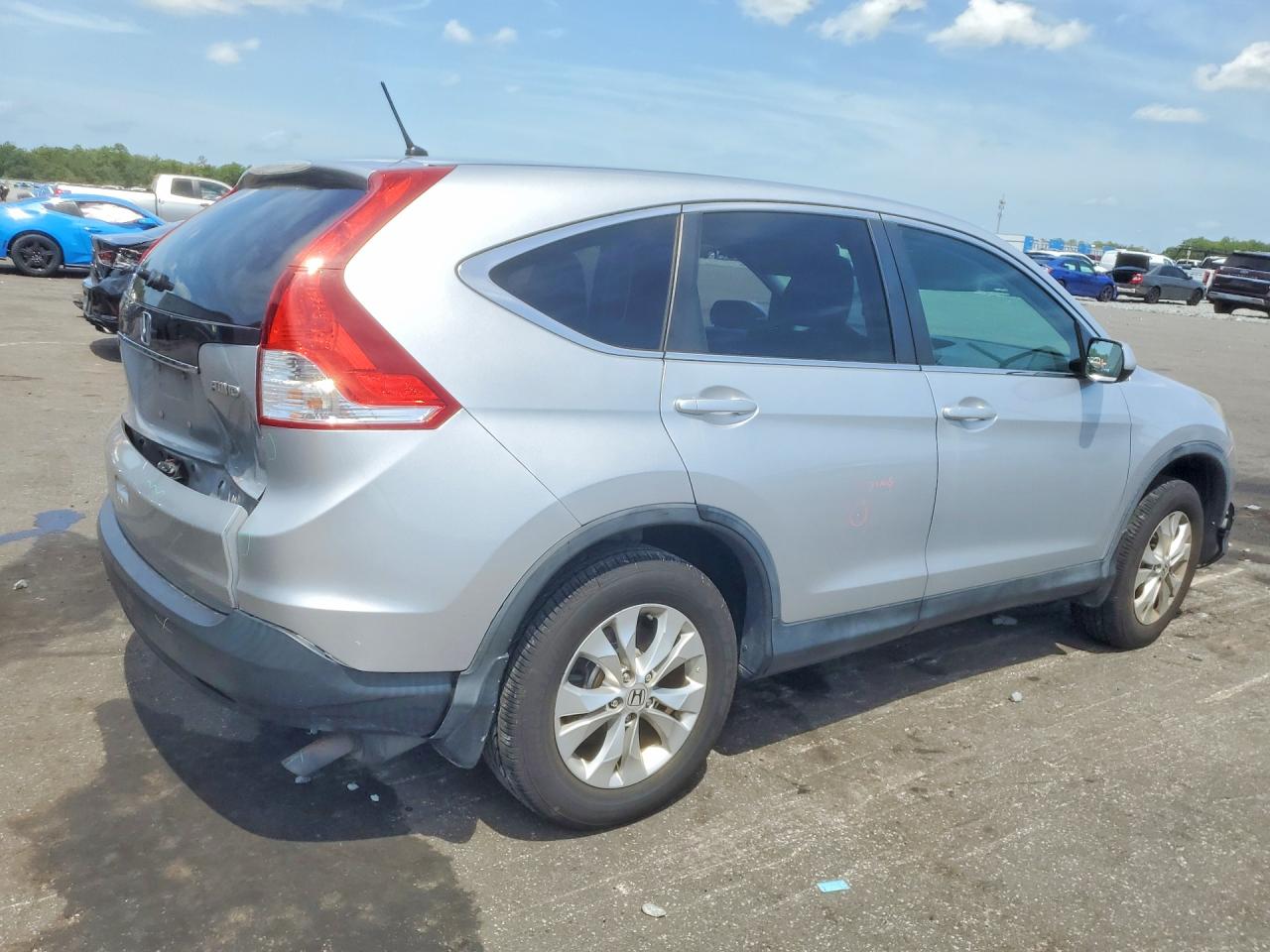 2014 Honda Cr-v Ex Silver vin: 5J6RM4H59EL108040