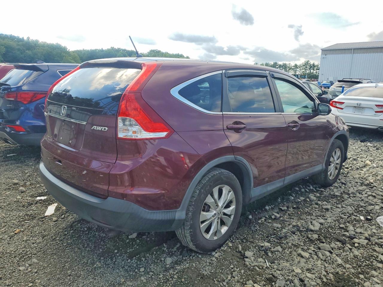 2014 Honda Cr-v Ex Maroon vin: 5J6RM4H59EL118213