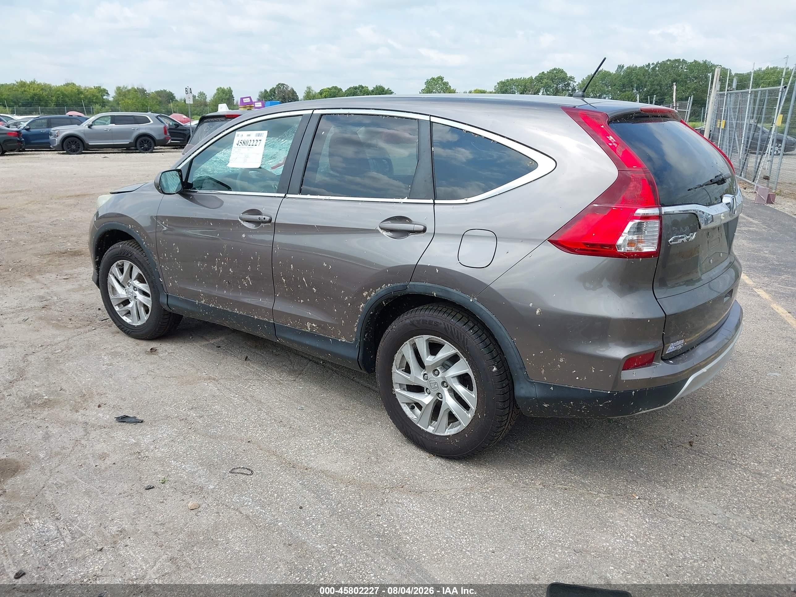 2015 Honda Cr-v Ex Brown vin: 5J6RM4H59FL039237